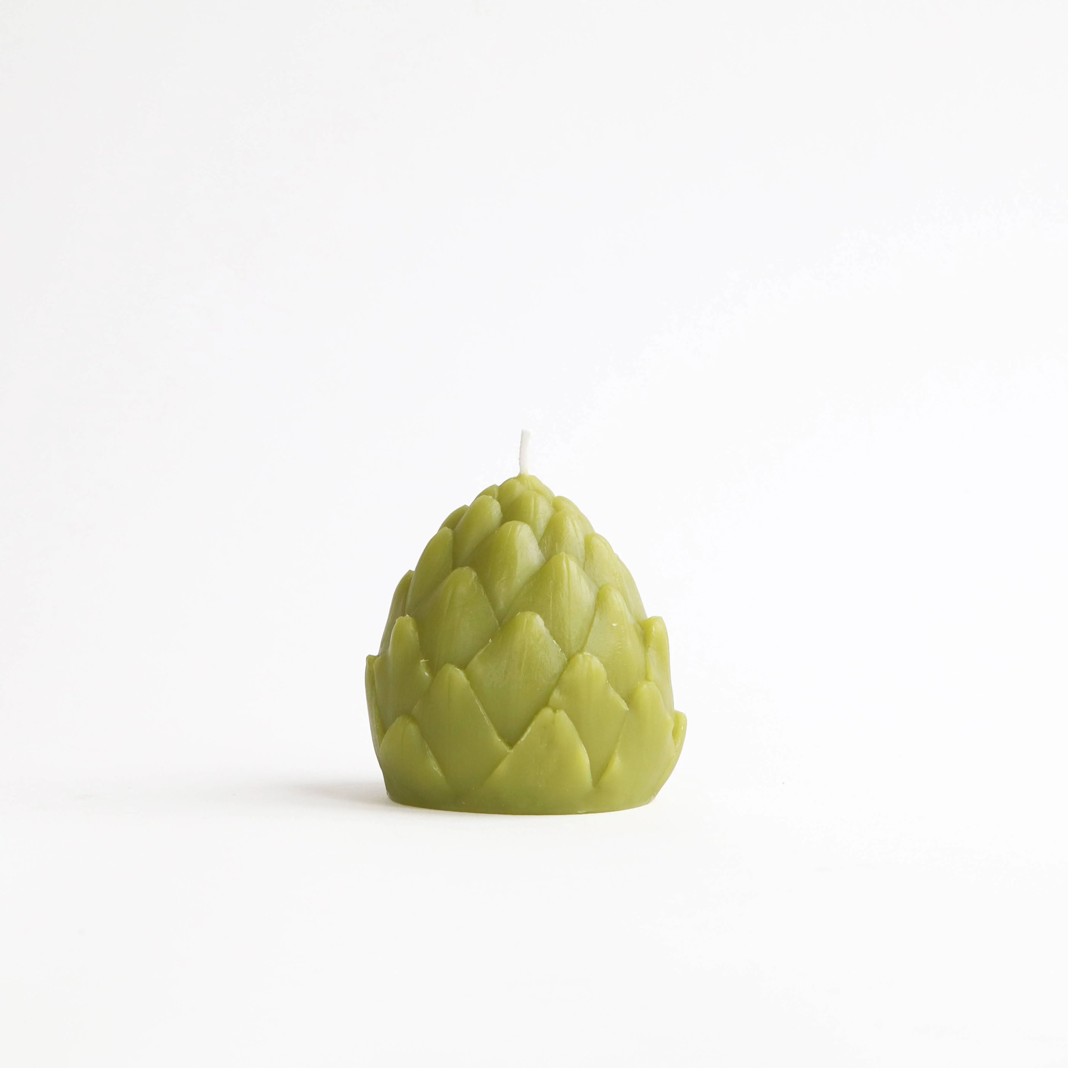 Artichoke Beeswax Candle - Green - Image 5