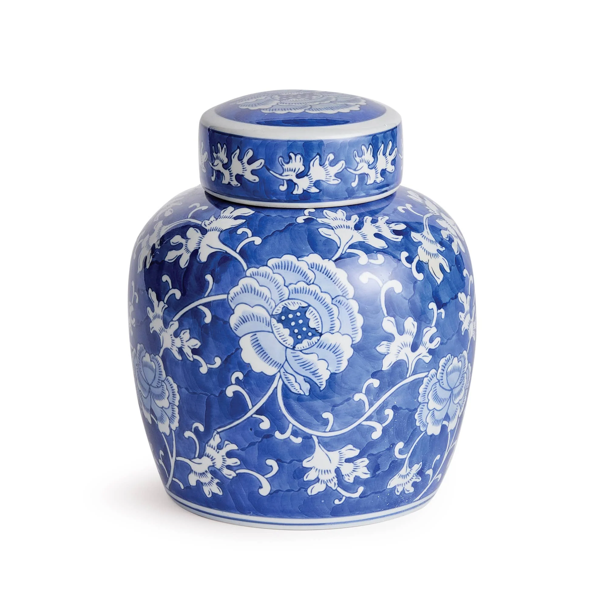 Chinoiserie Lotus Lidded Jar - Image 4