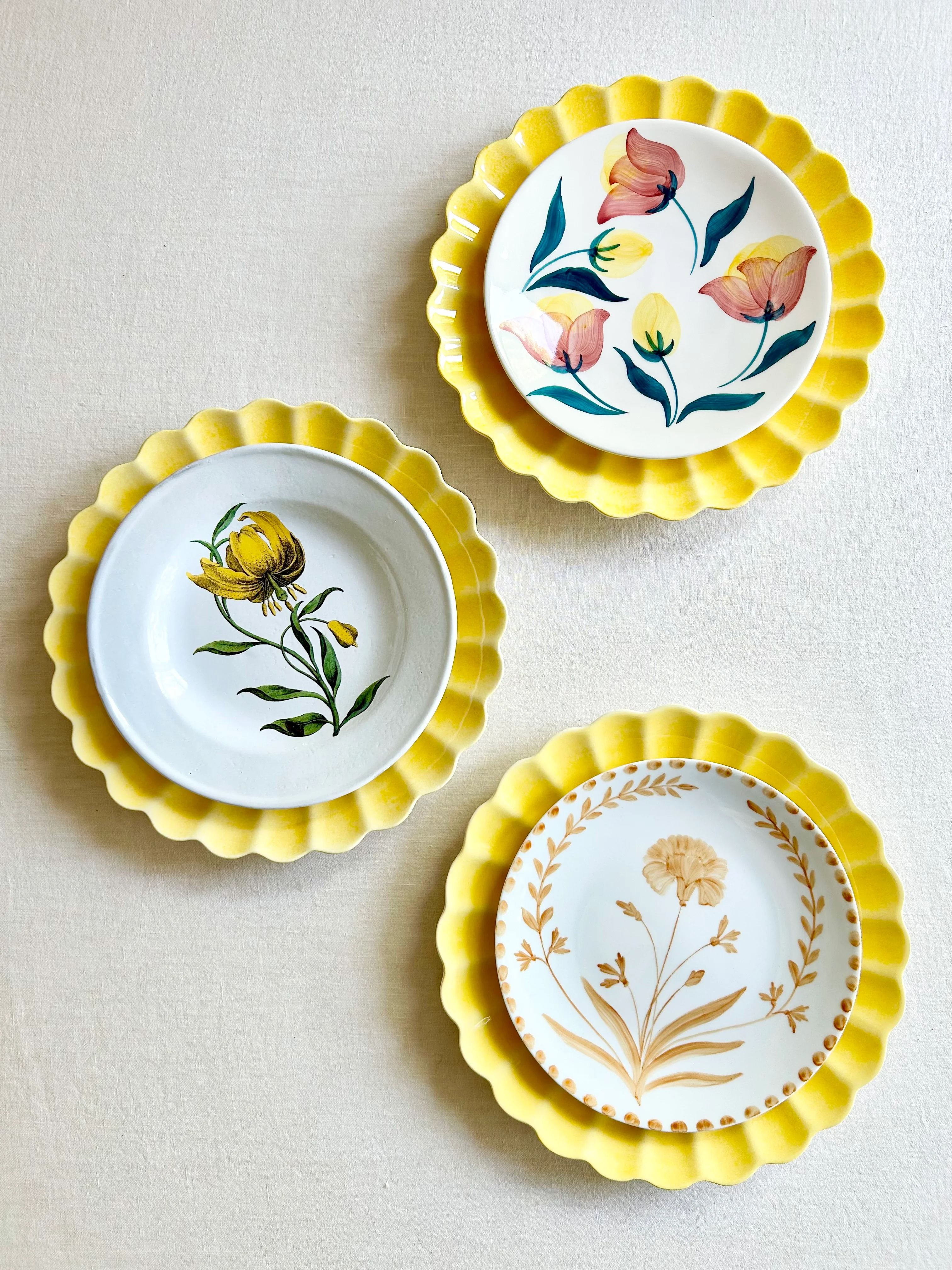 Blossom Salad Plate - ROSE- S/4 - Image 2