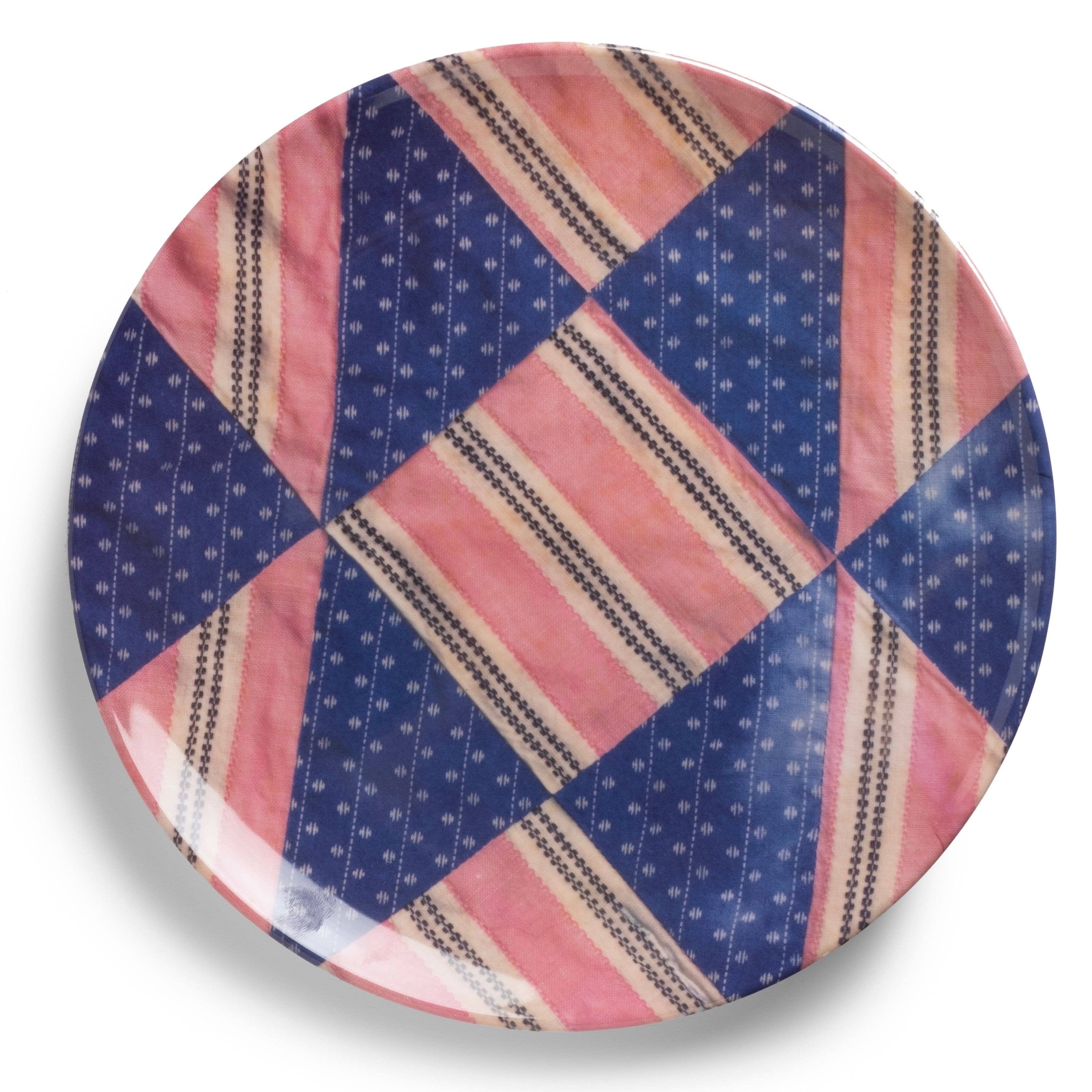 Quilted Dakota Melamine Dinner Plates - S/4 - Image 2