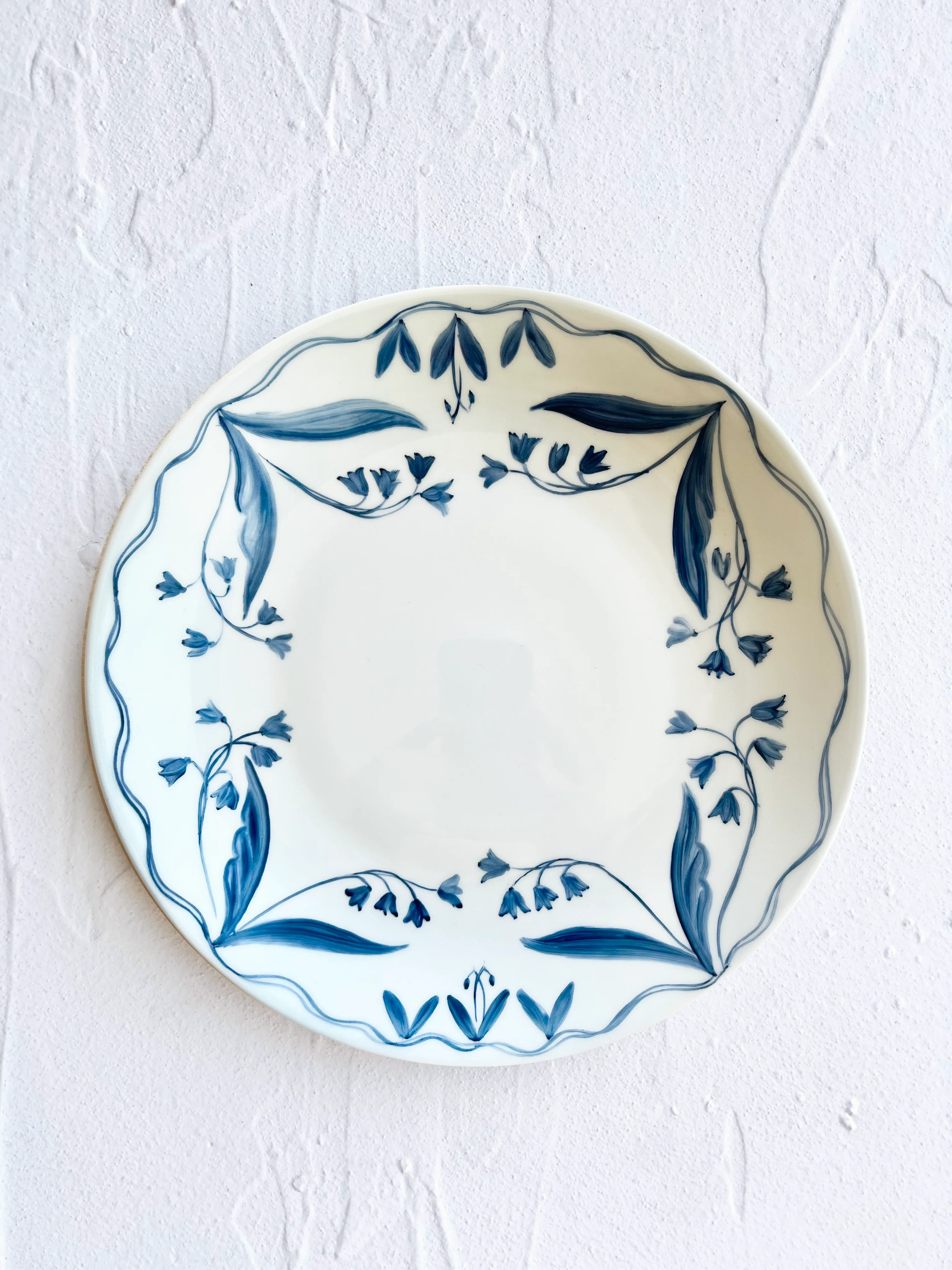 PRE-ORDER - Fête des Lys de la Vallée Deux Dinner Plate - Cobalt - S/4