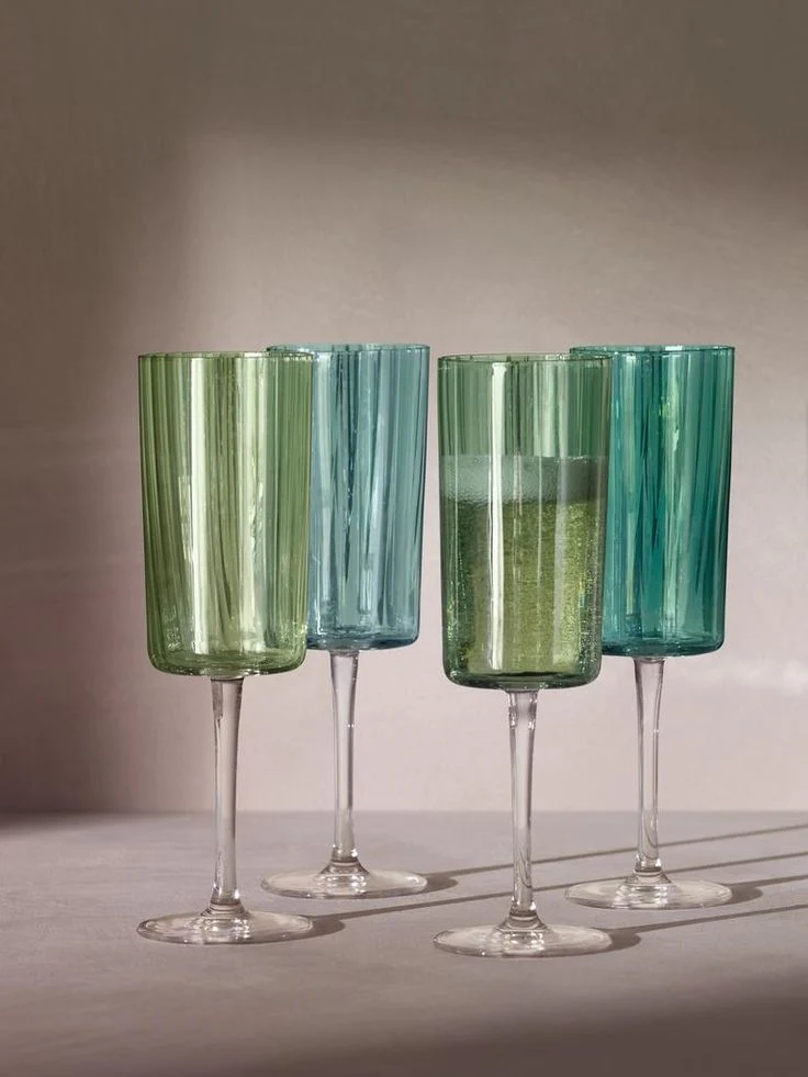 Gems Champagne Flute - Jade S/4 - Image 2