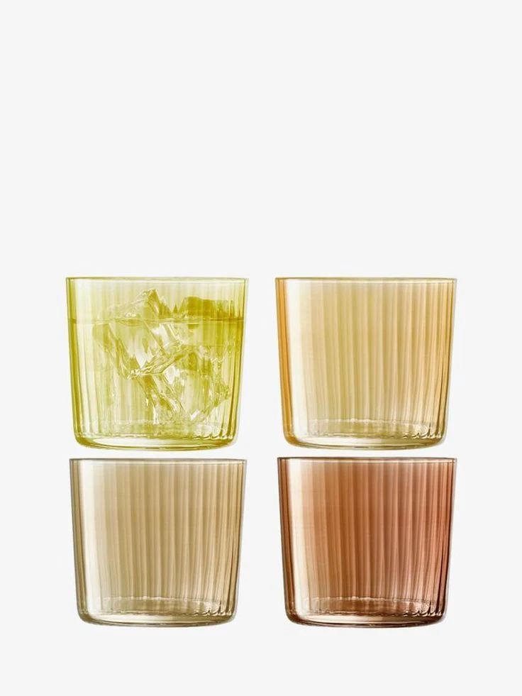 Gems Short Tumbler - Amber  S/4
