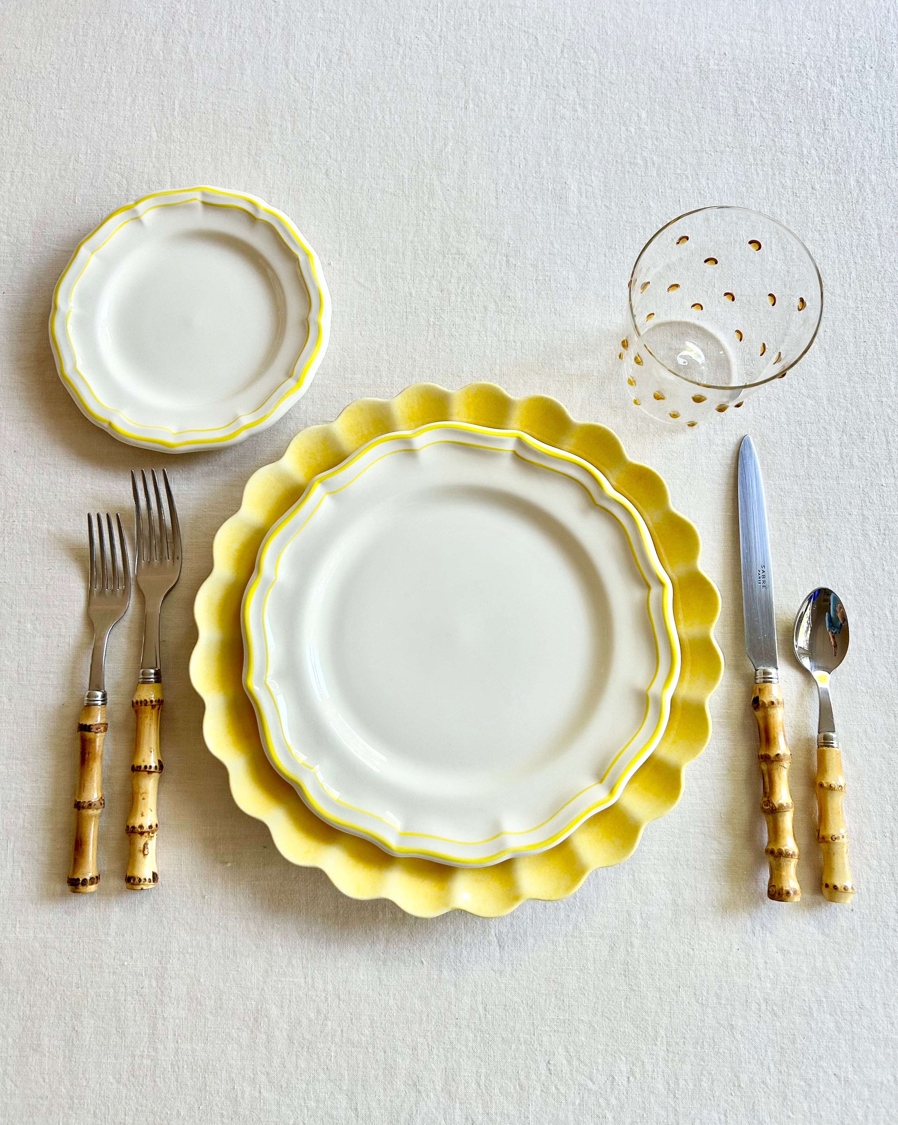 PRE-ORDER -Gien Fliet Dinnerware - Citron - Image 3