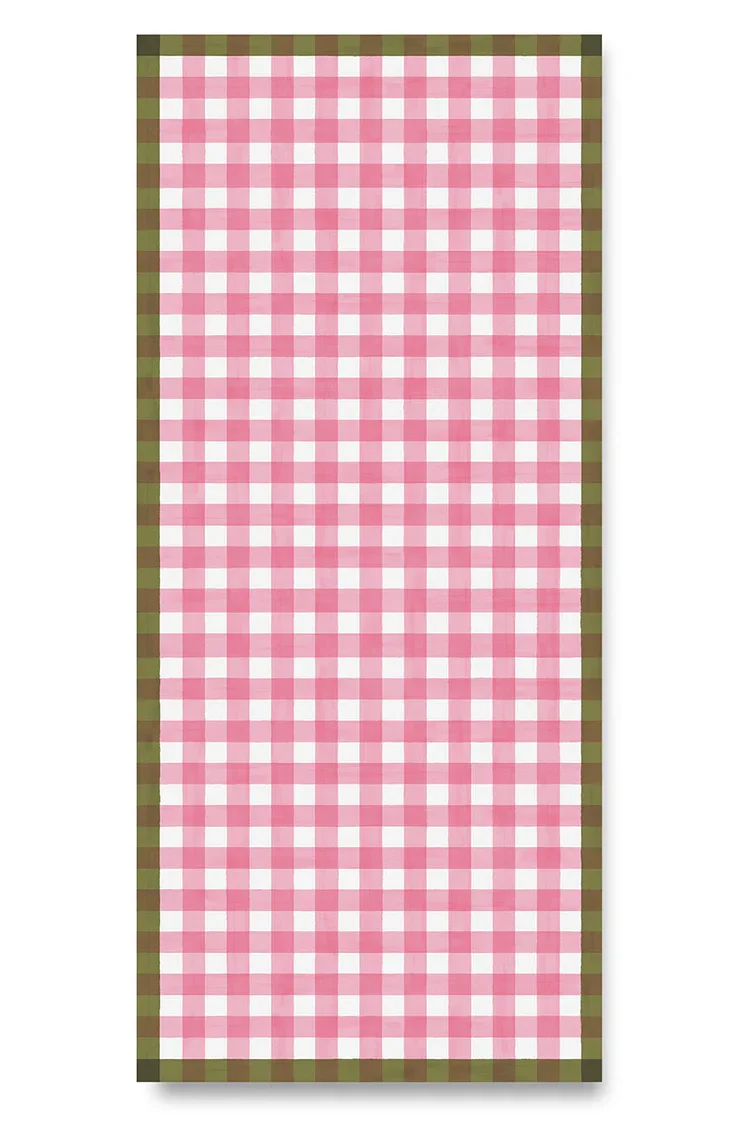 Gingham Tablecloth- Rose Pink & Pink - 3 sizes available - Image 2