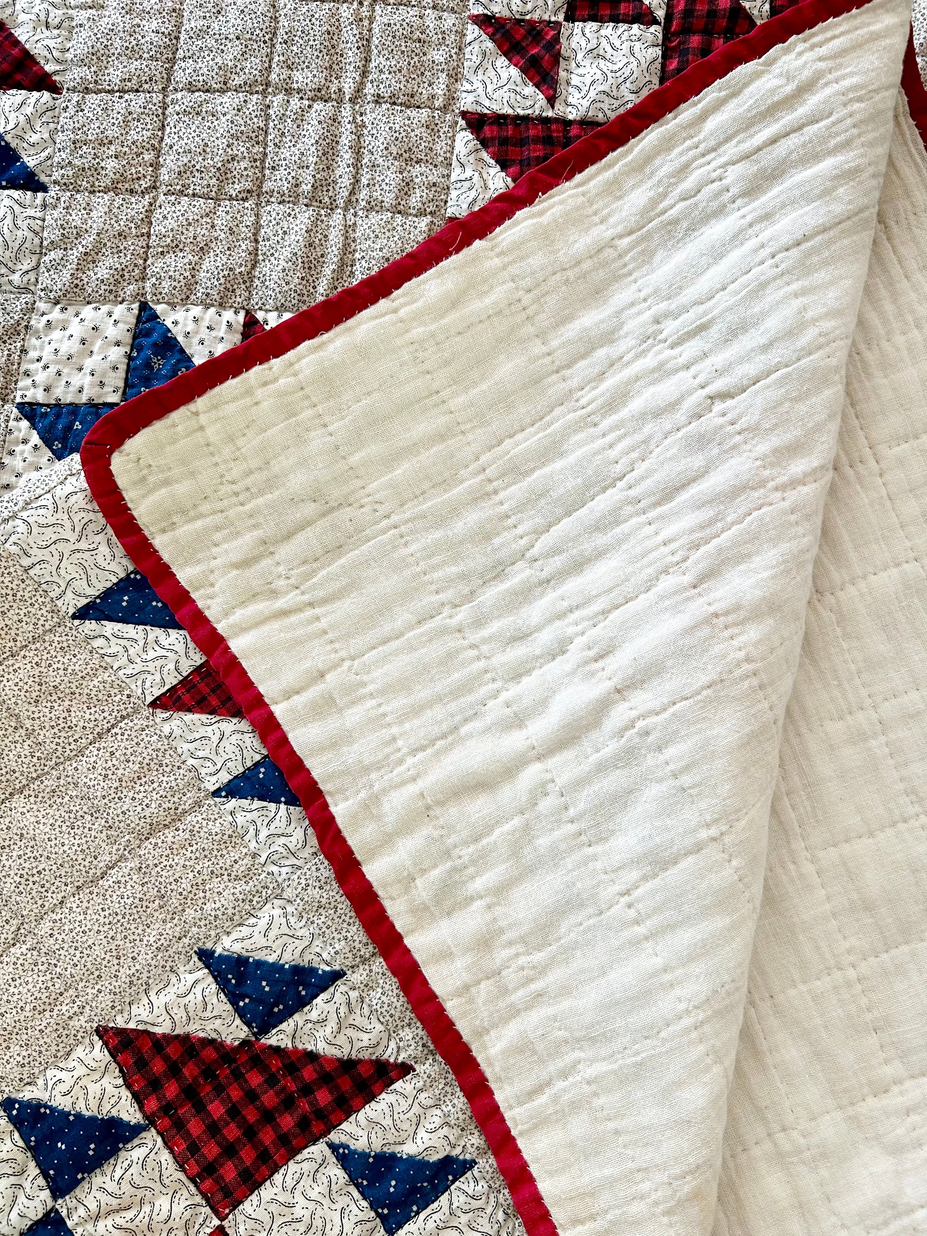 Historic Fox & Geese Quilt 1880's - Image 3