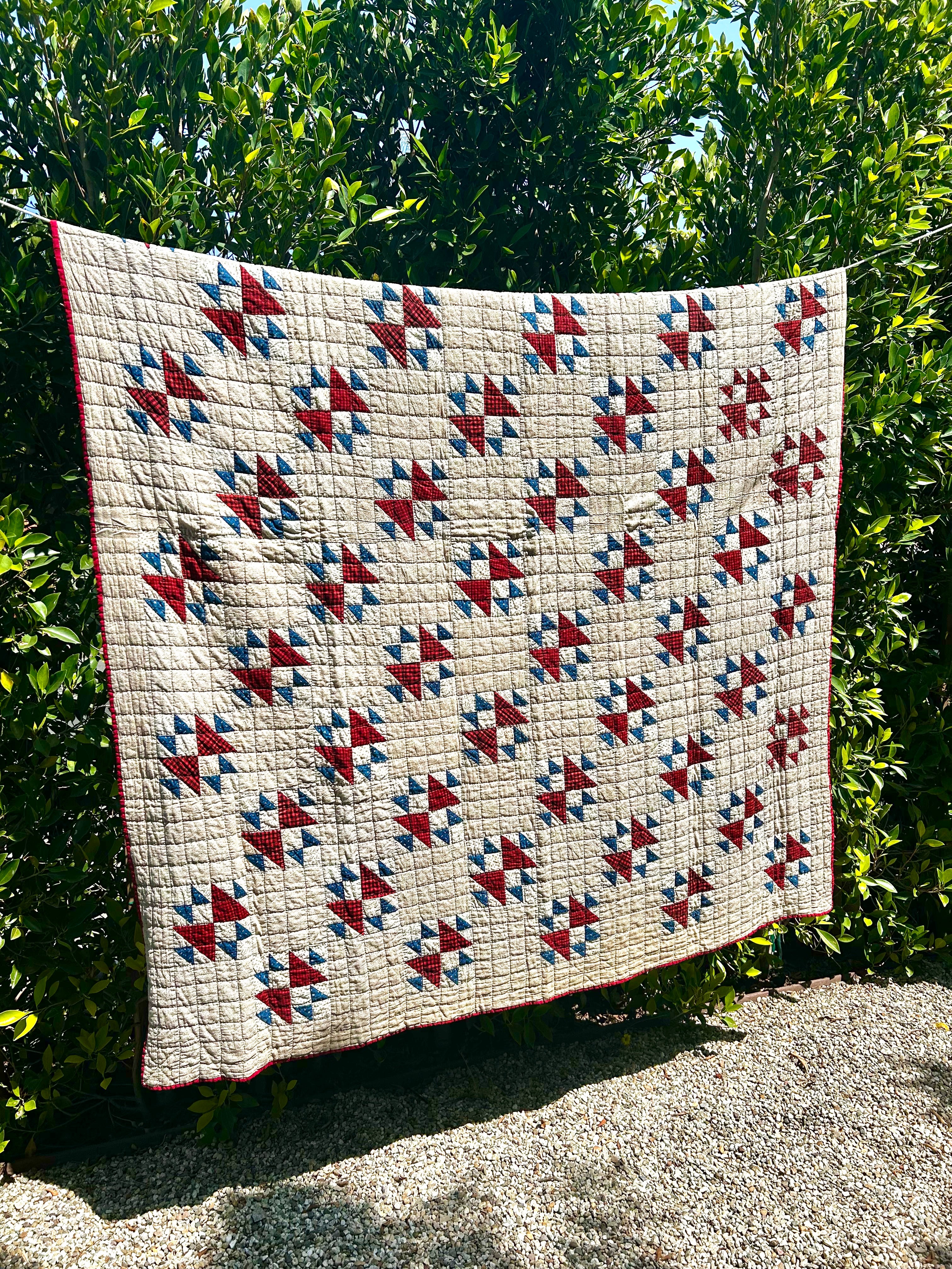 Historic Fox & Geese Quilt 1880's - Image 4