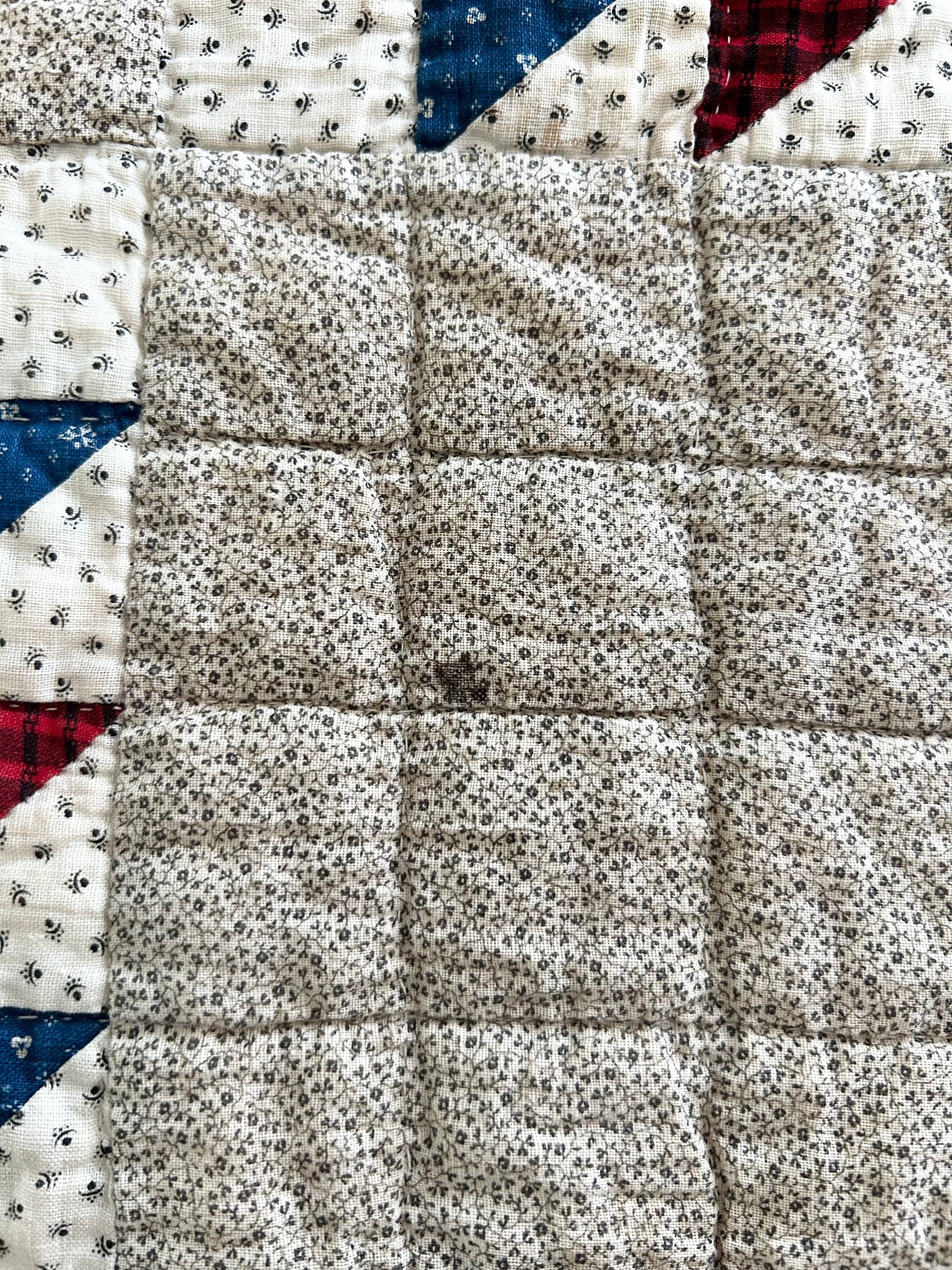 Historic Fox & Geese Quilt 1880's - Image 6