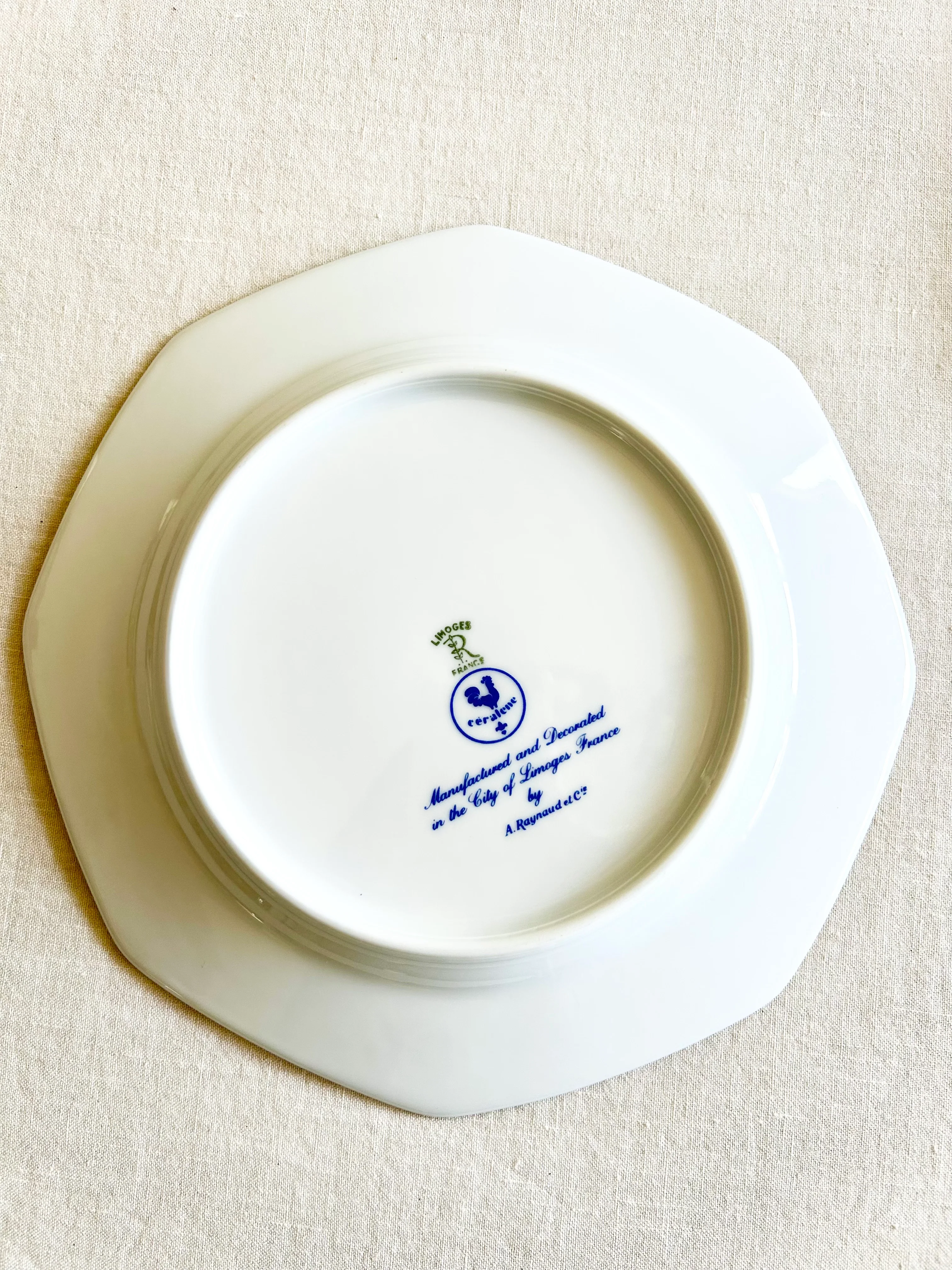 Historic Limoges Ceralene Luncheon Plates S/4 - Image 4