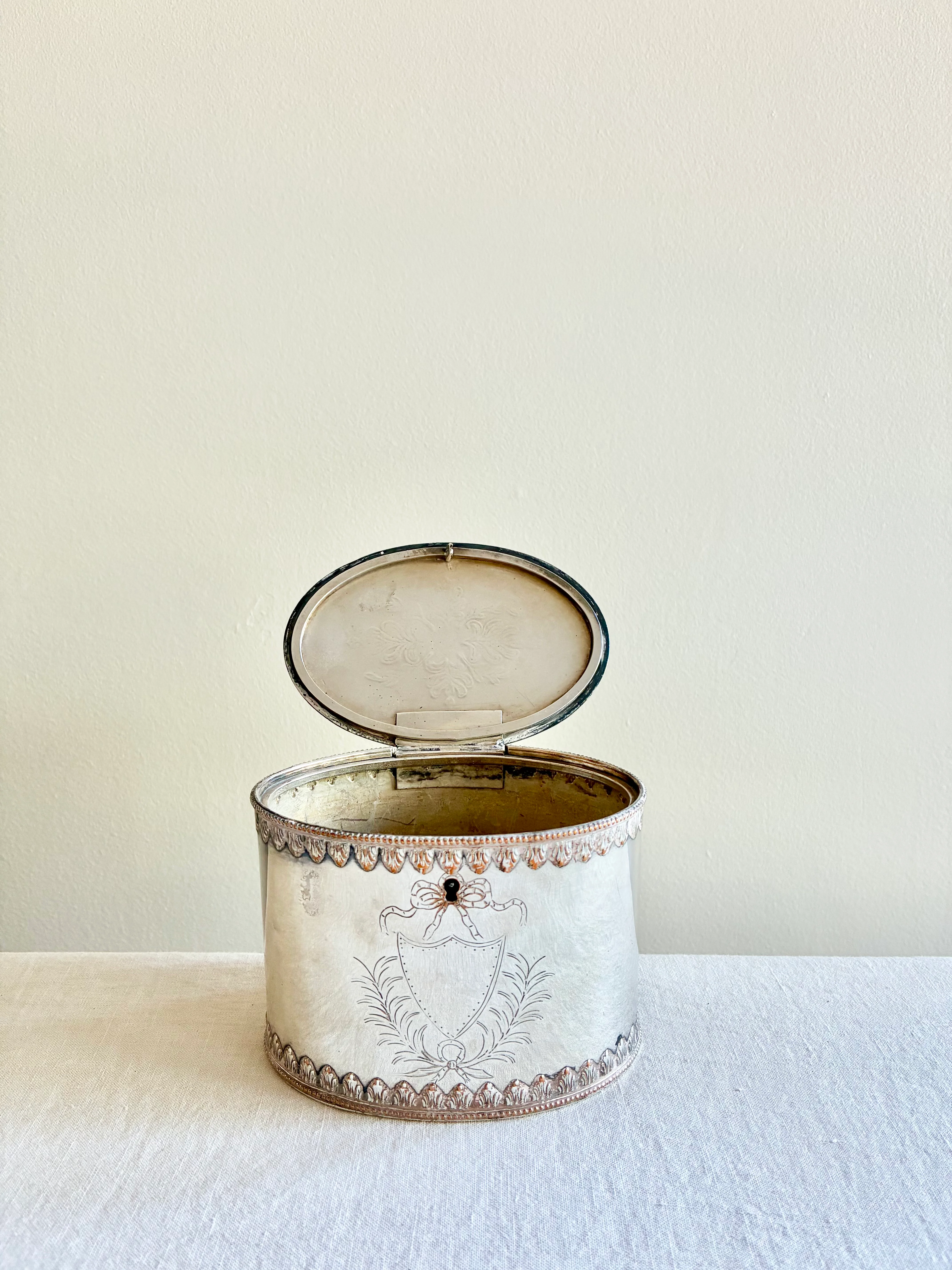 Historic Silverplate Tea Caddy - Image 2