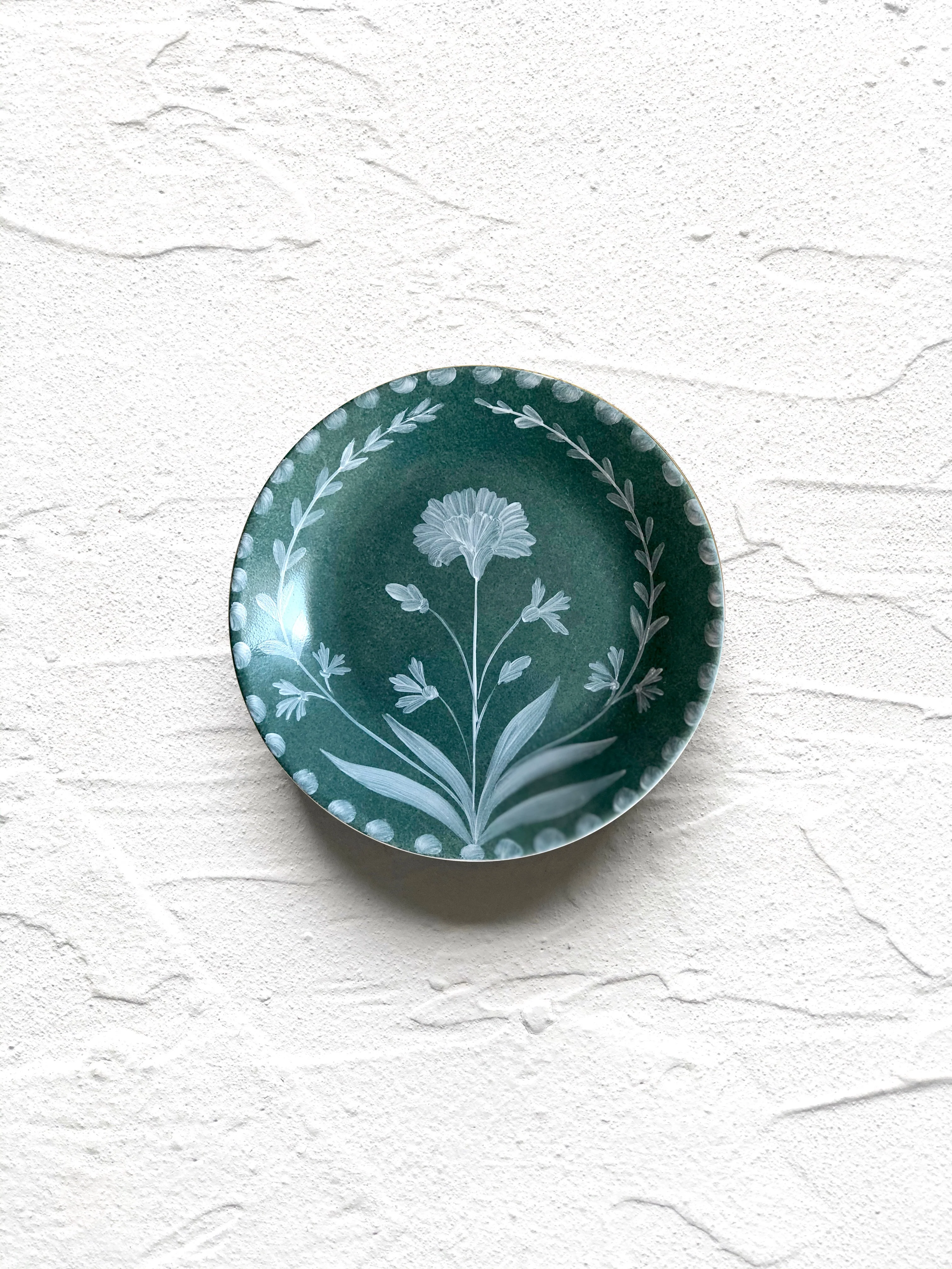 PRE-ORDER - Jade Bloom Bread Plate - S/4