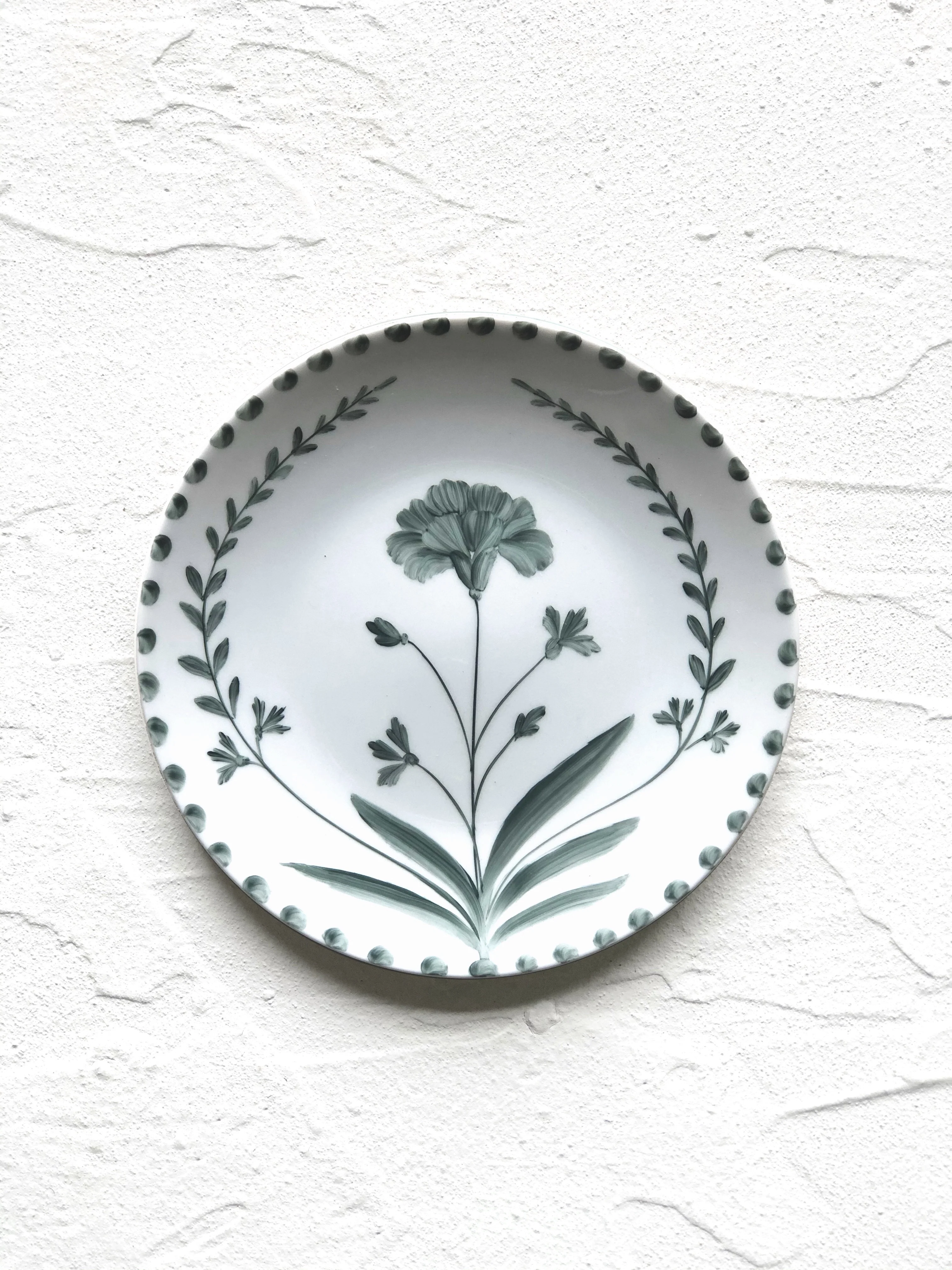 PRE-ORDER - Jade Reverse Bloom Salad Plate - S/4 - Image 3