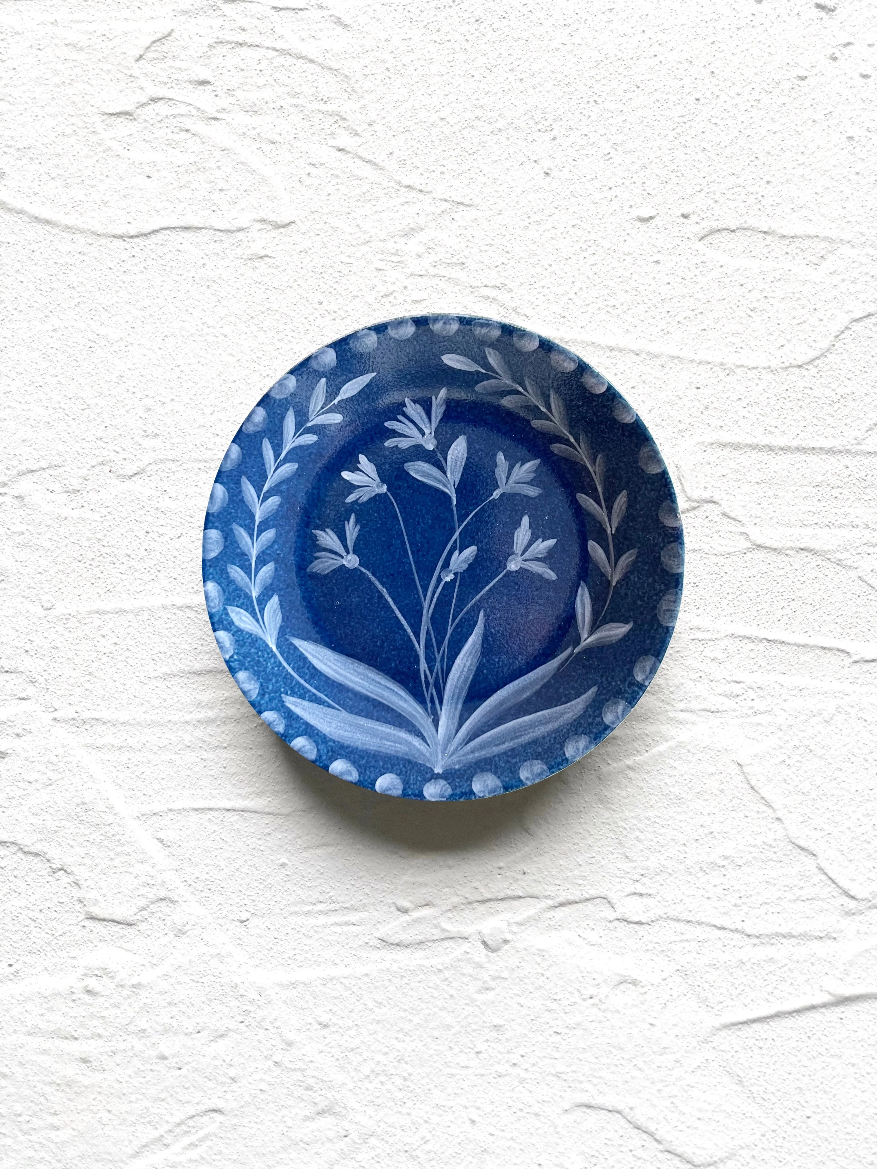 Lapis Bloom Bread Plate - S/4