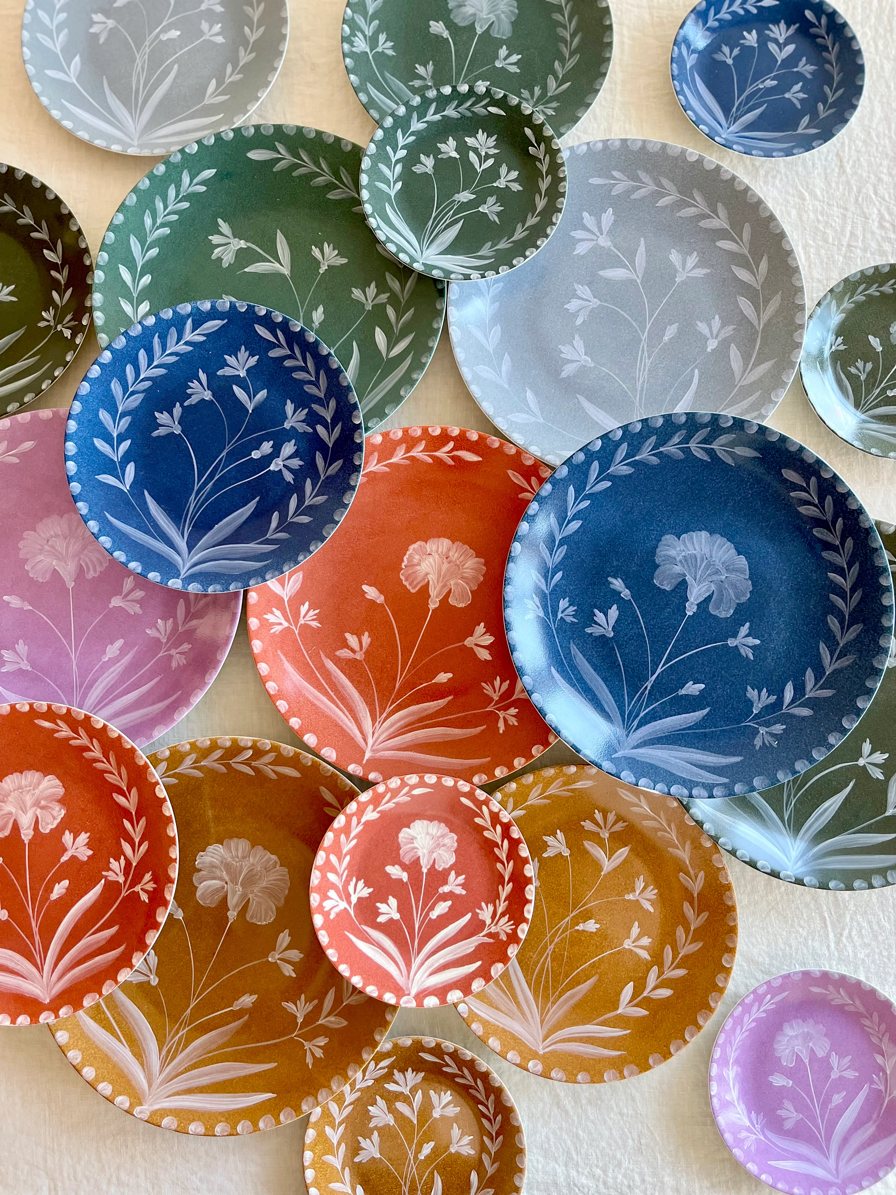 Lapis Bloom Salad Plate - S/4 - Image 4