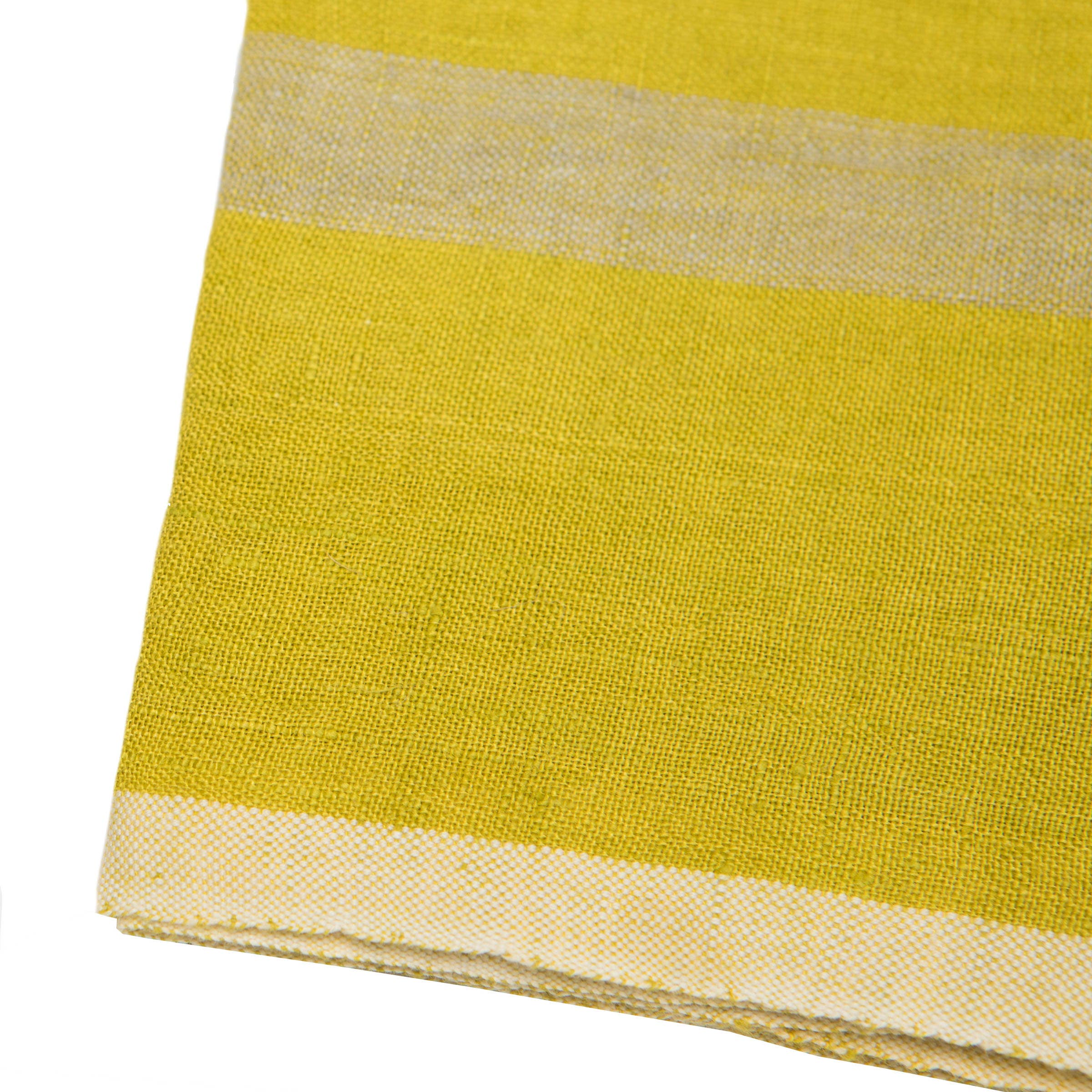 Laundered Linen Lime/Grey Towels 20x30 - Set of 2 - Image 4