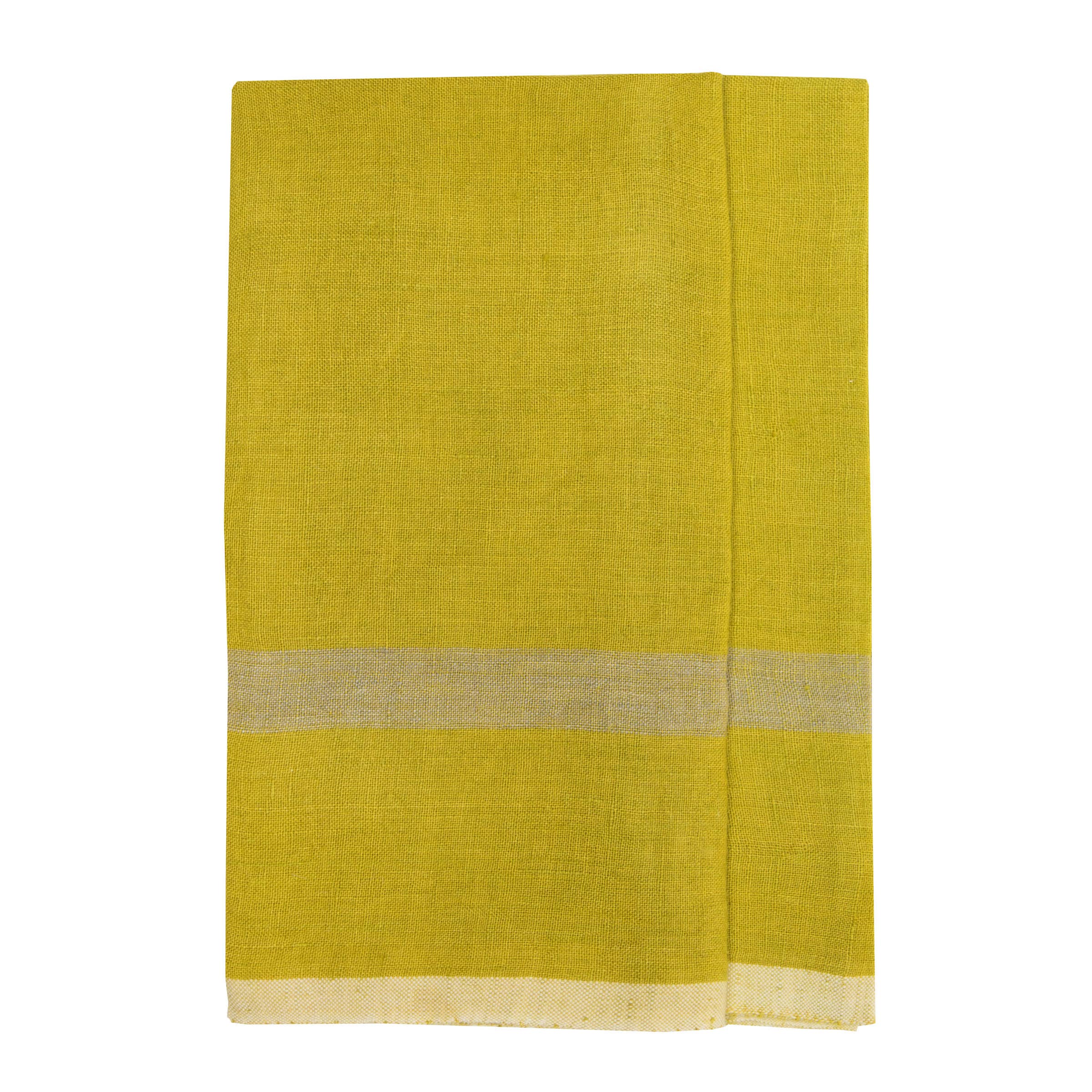 Laundered Linen Lime/Grey Towels 20x30 - Set of 2 - Image 5