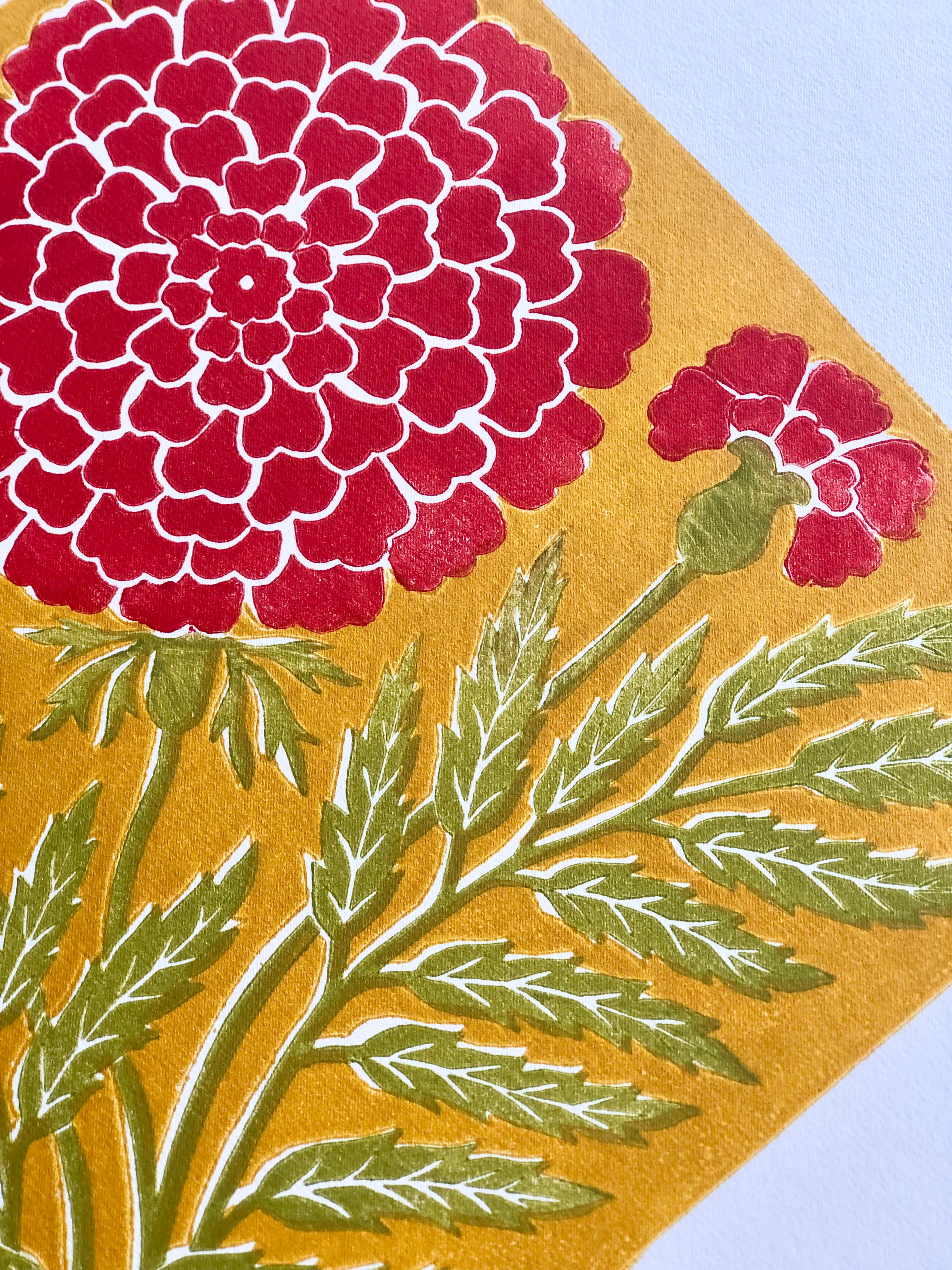 Yellow Marigold Print - Ellen Merchant - Image 3
