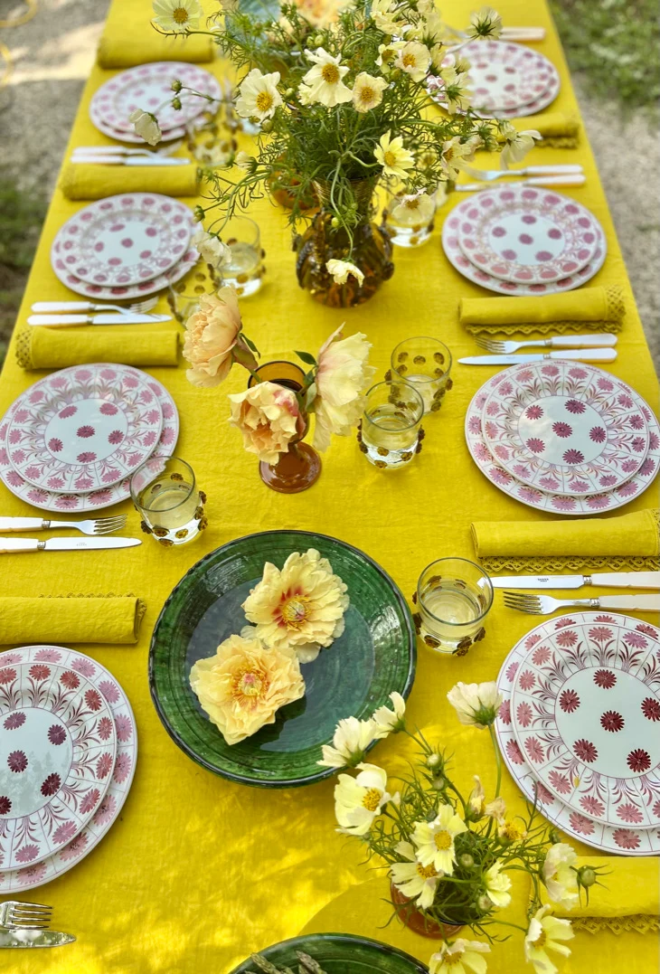 Milano Macrame Tablecloth 74 x 130" - Daffodil - Image 6