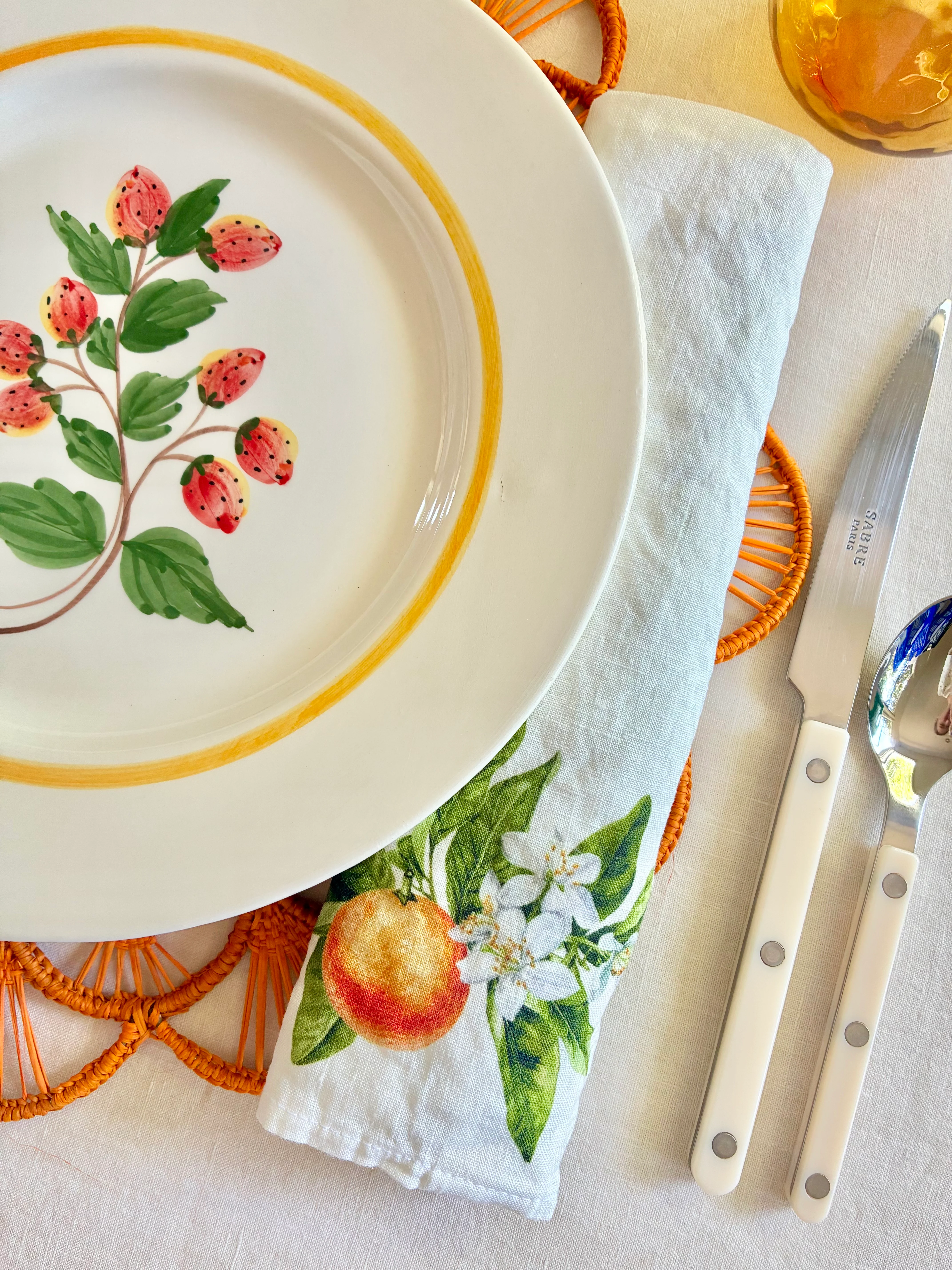 Ojal Placemat - Mustard S/4 - Image 3