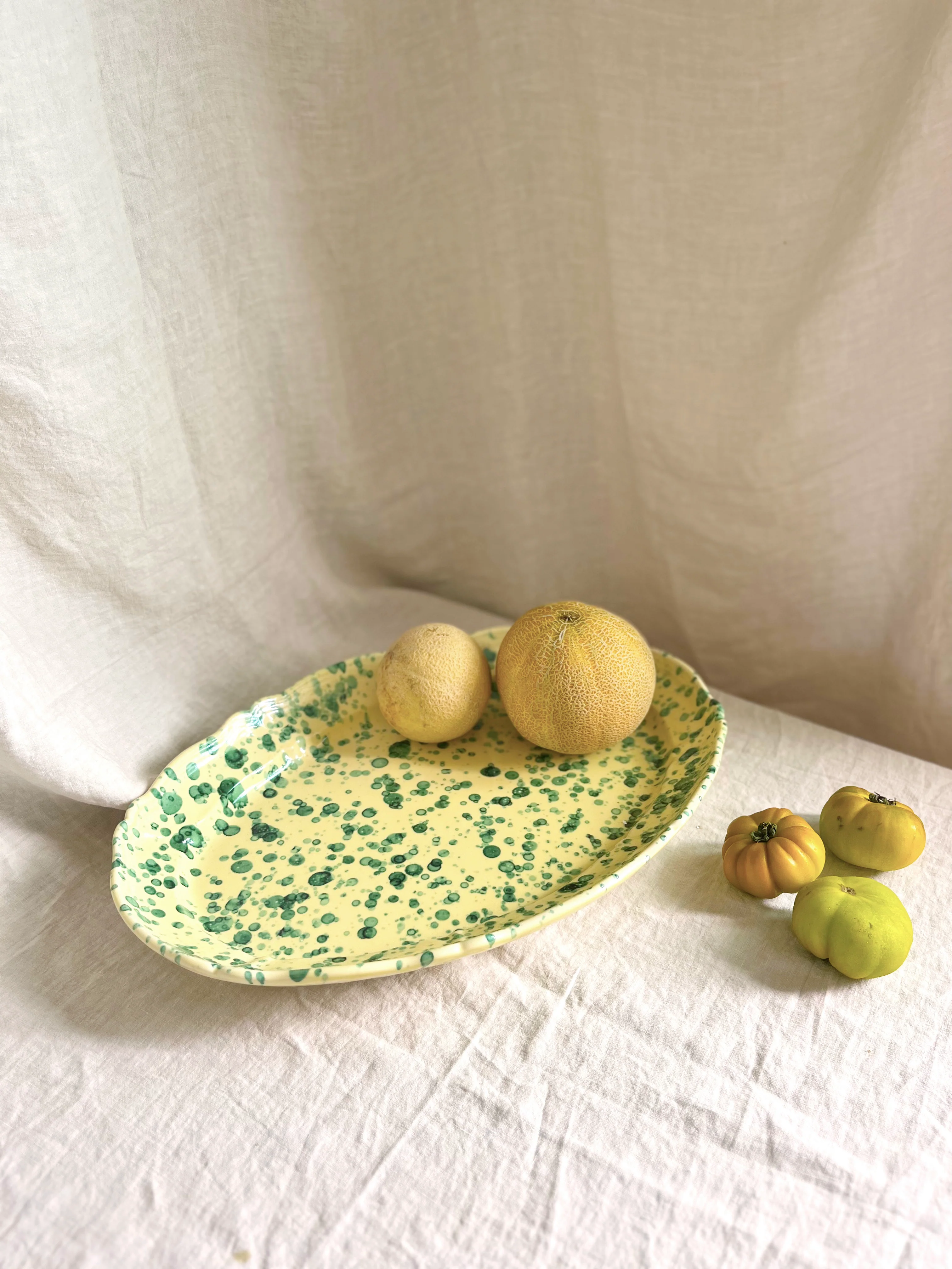 Pompeii Oval Platter - Emerald 20" - Image 2