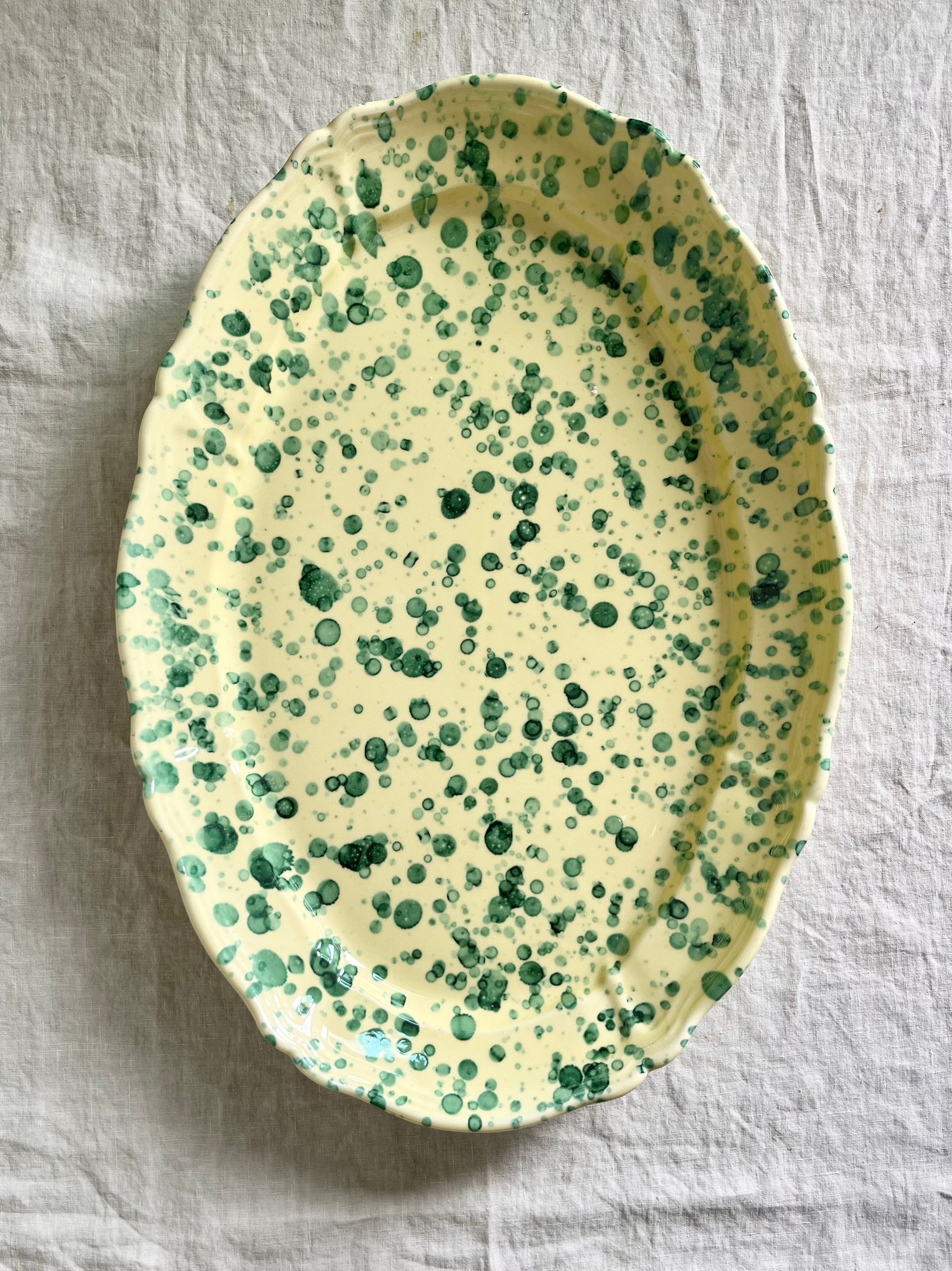 Pompeii Oval Platter - Emerald 20" - Image 5