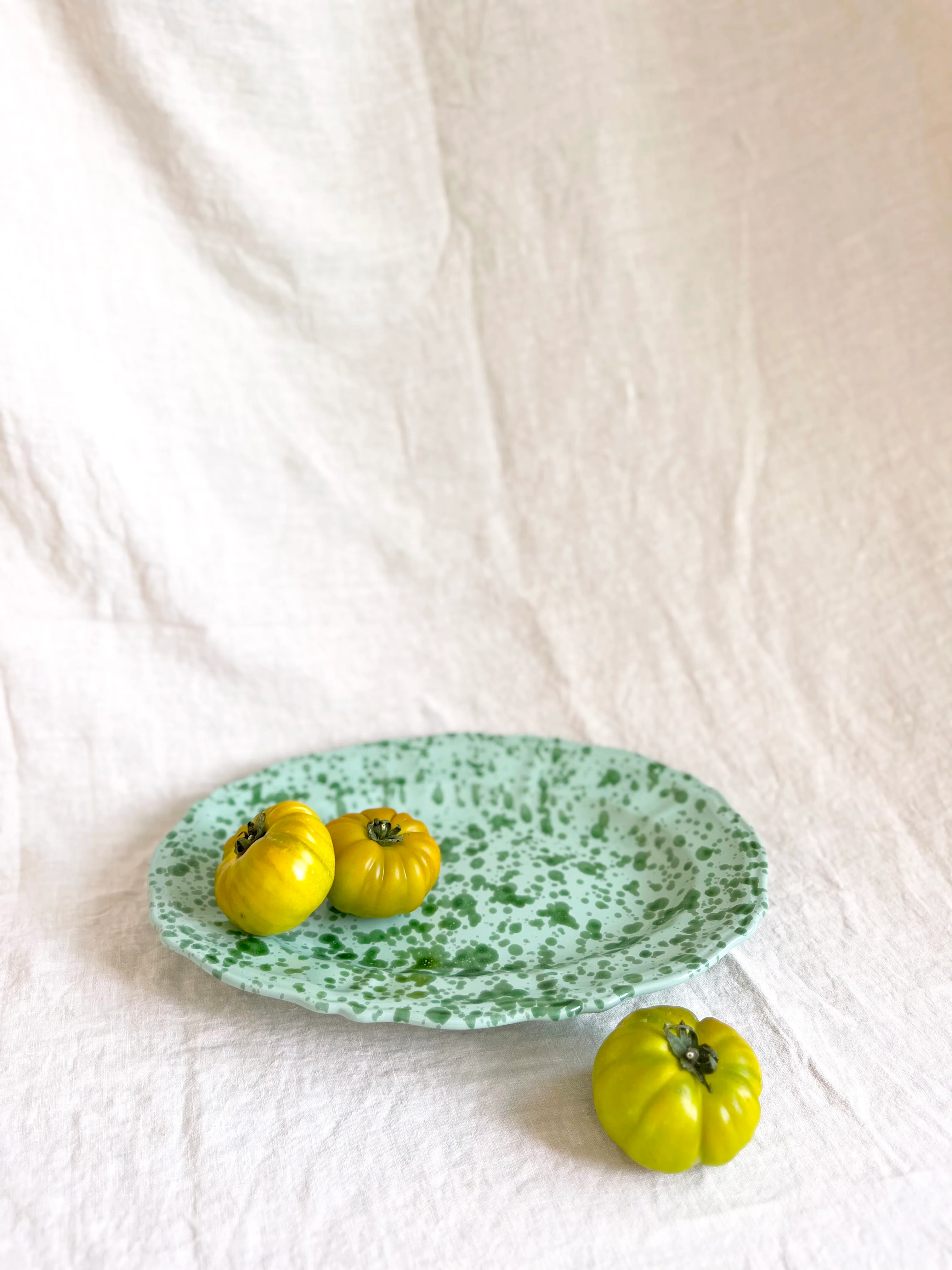 Pompeii Oval Platter -Jade 14 " - Image 3