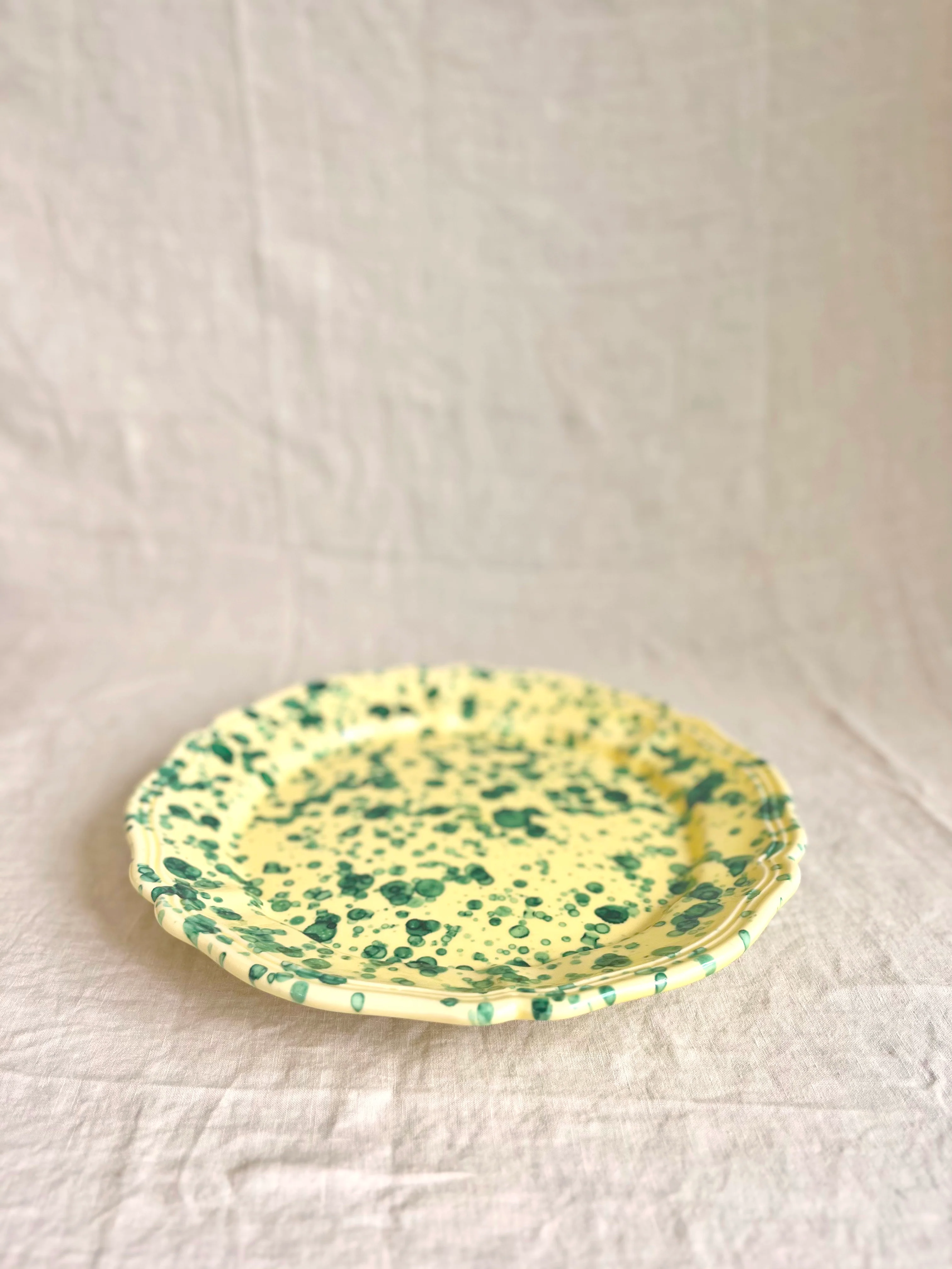 Pompeii Round Platter - Emerald 14 " - Image 4