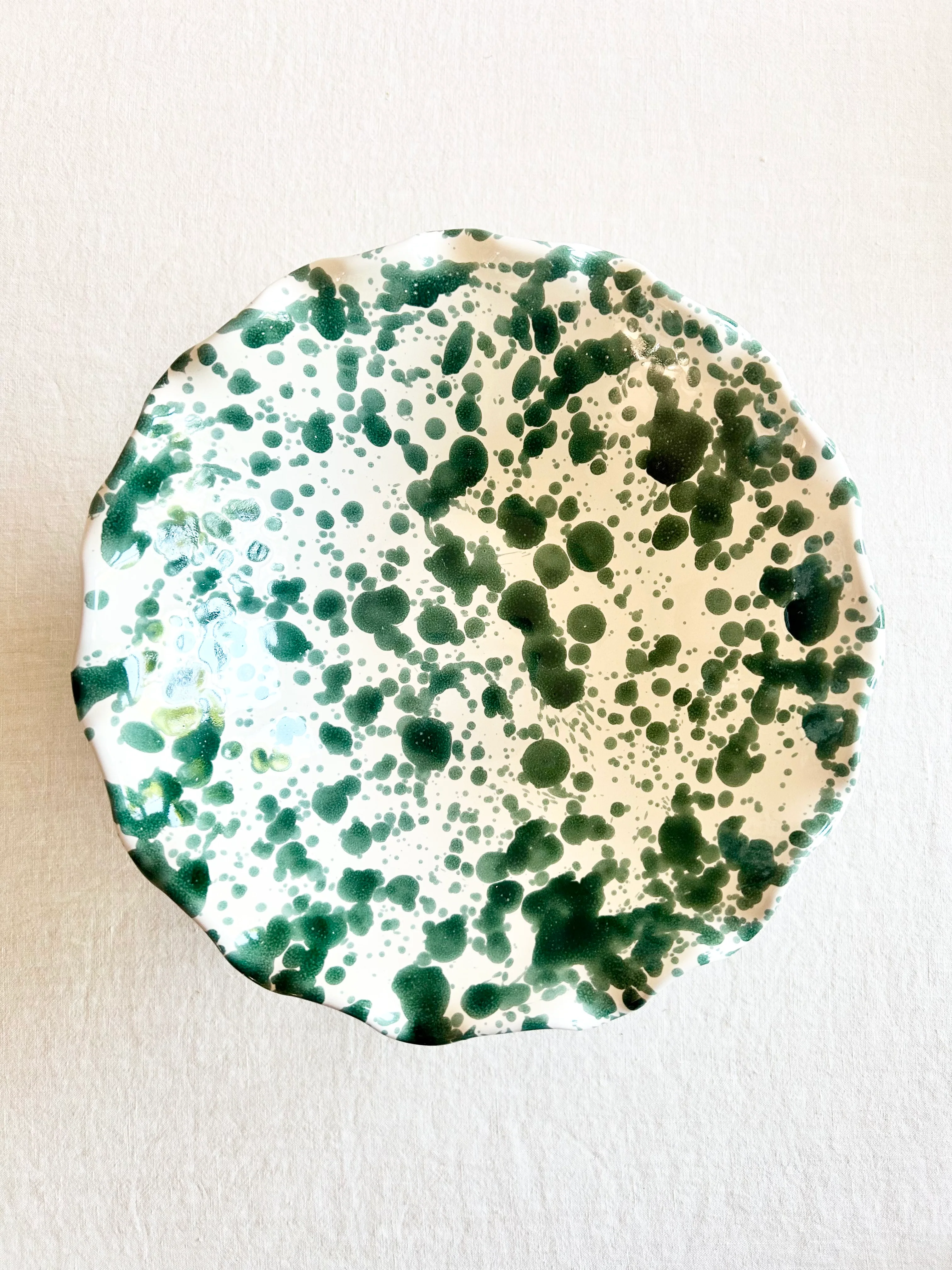 PRE-ORDER - Pompeii Scalloped Compote - Forest - 9" - Image 2