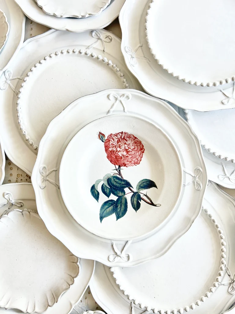 Bijou Colette Service Plate -Blanc Bow - Image 5