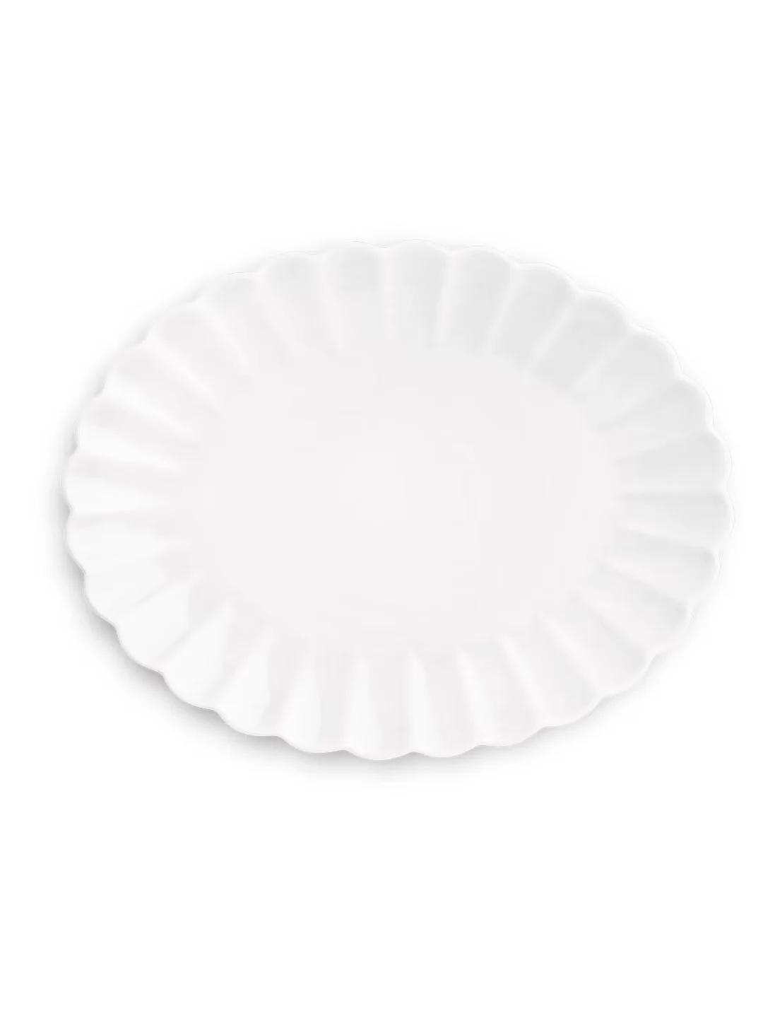 Oyster Oval Platter - White - Image 3