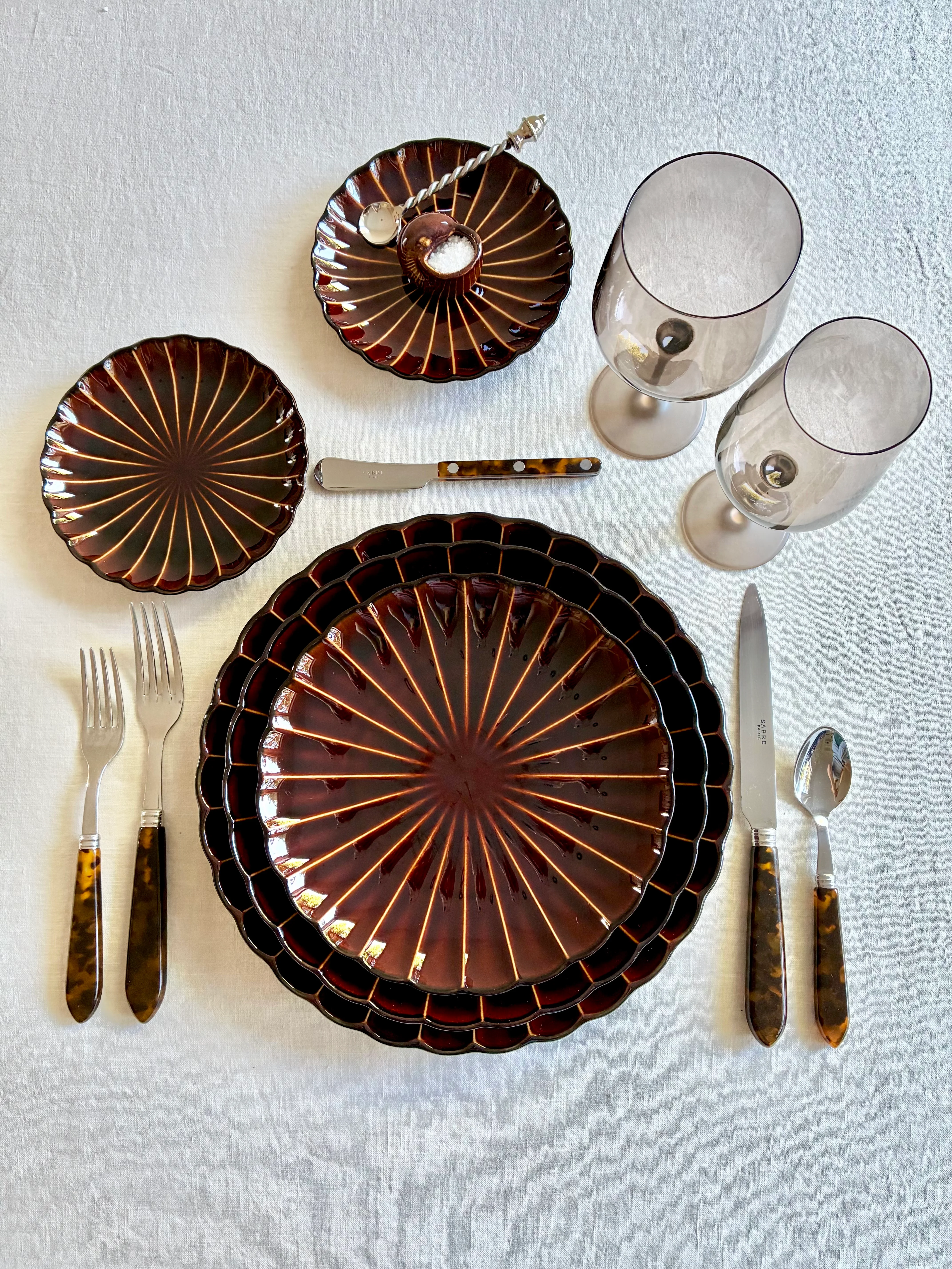 PRE-ORDER - Urushi Dinnerware - Brown - Image 2