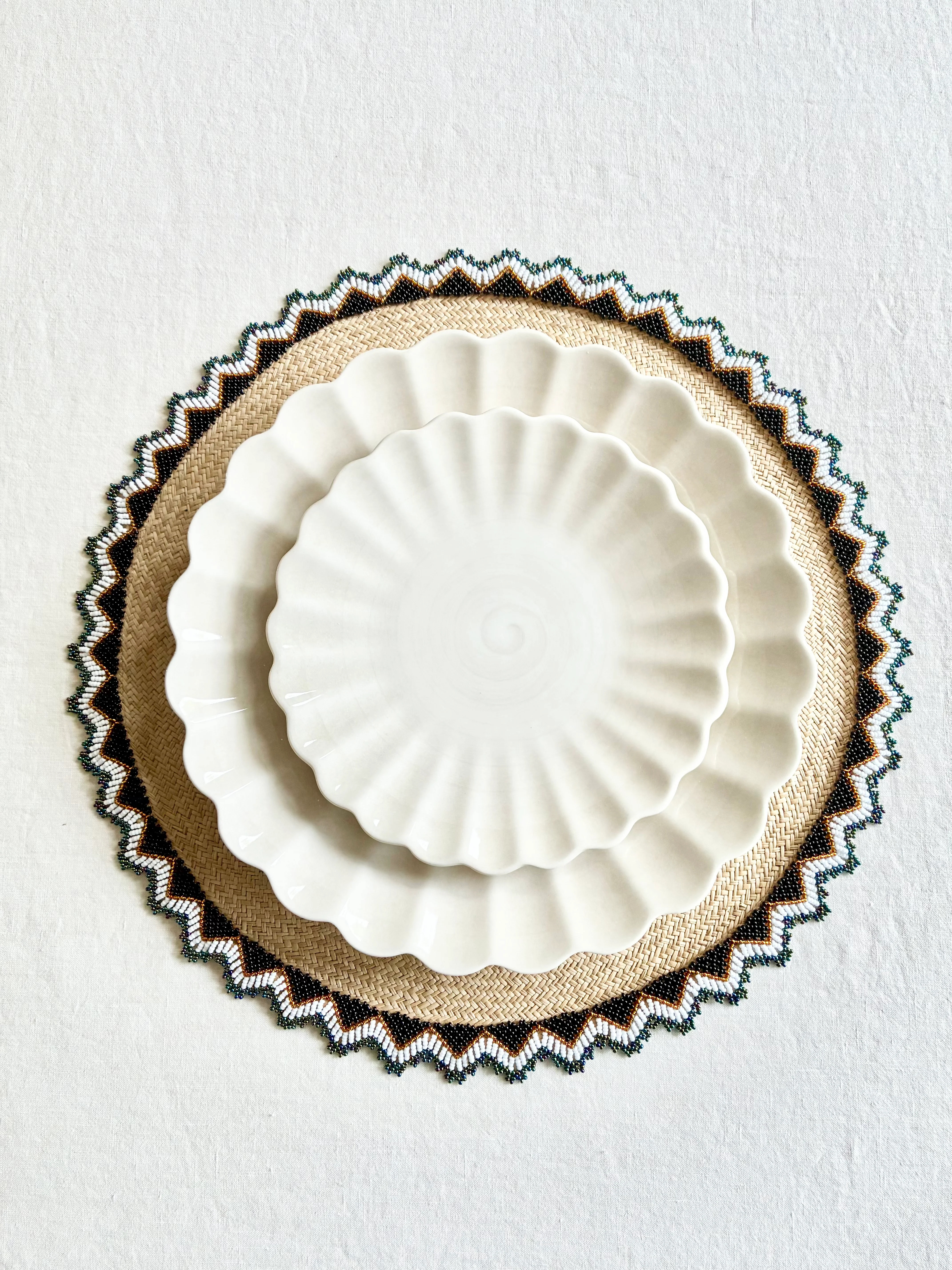 Zinnia Placemat -Khaki S/4 - Image 2