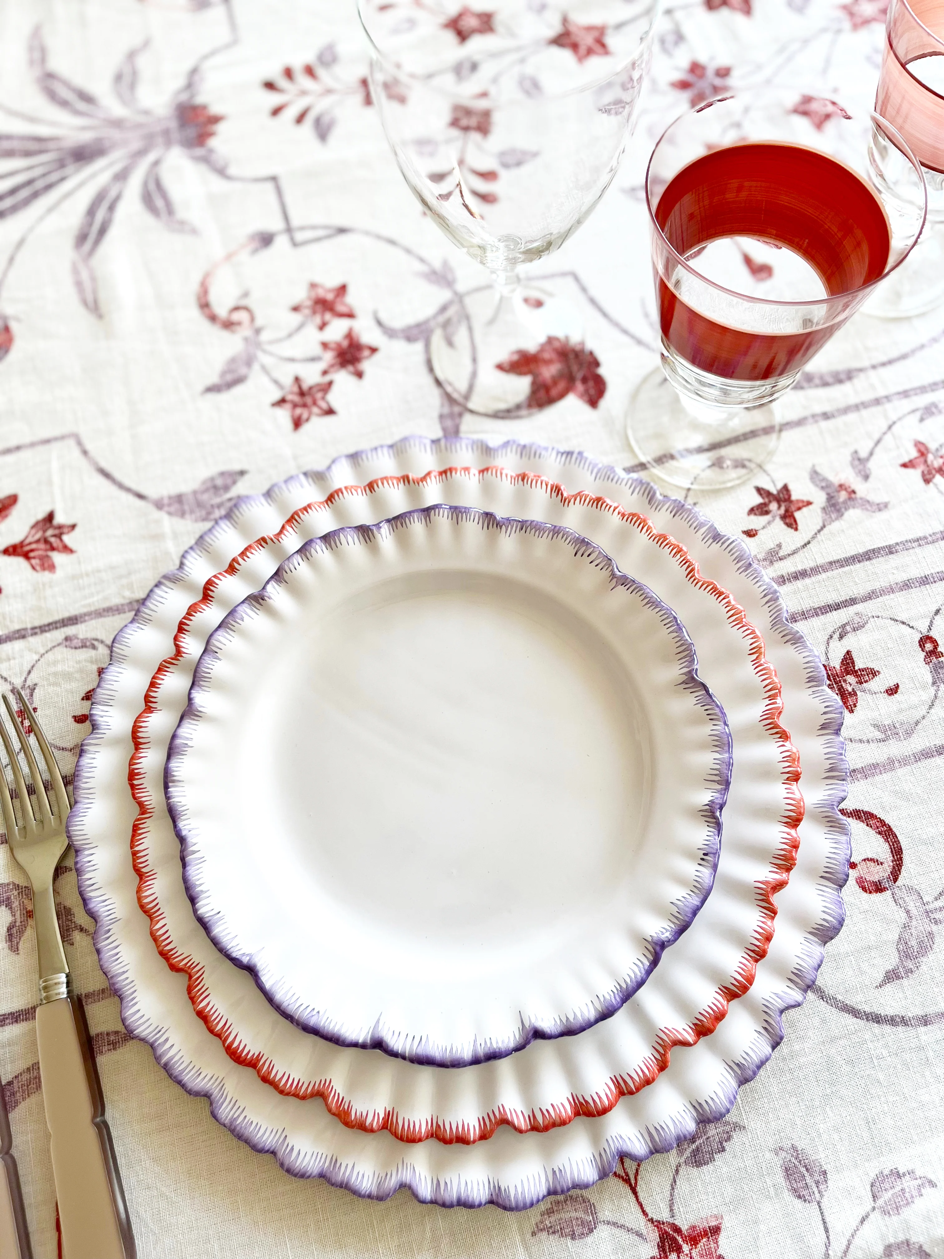 PRE-ORDER - Prima Salad Plate - Lilac S/4 - Image 2