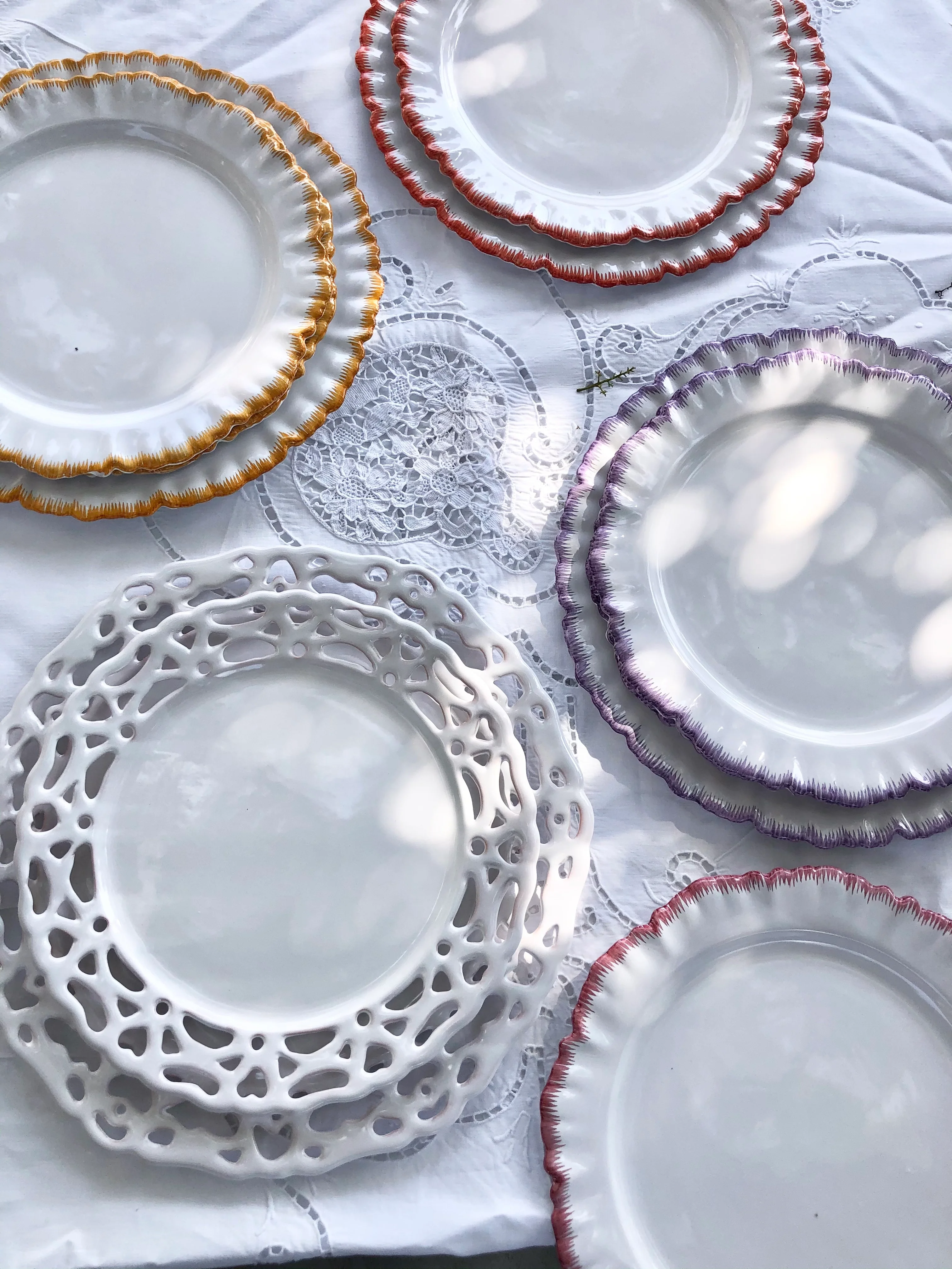 PRE-ORDER - Prima Salad Plate - Lilac S/4 - Image 3
