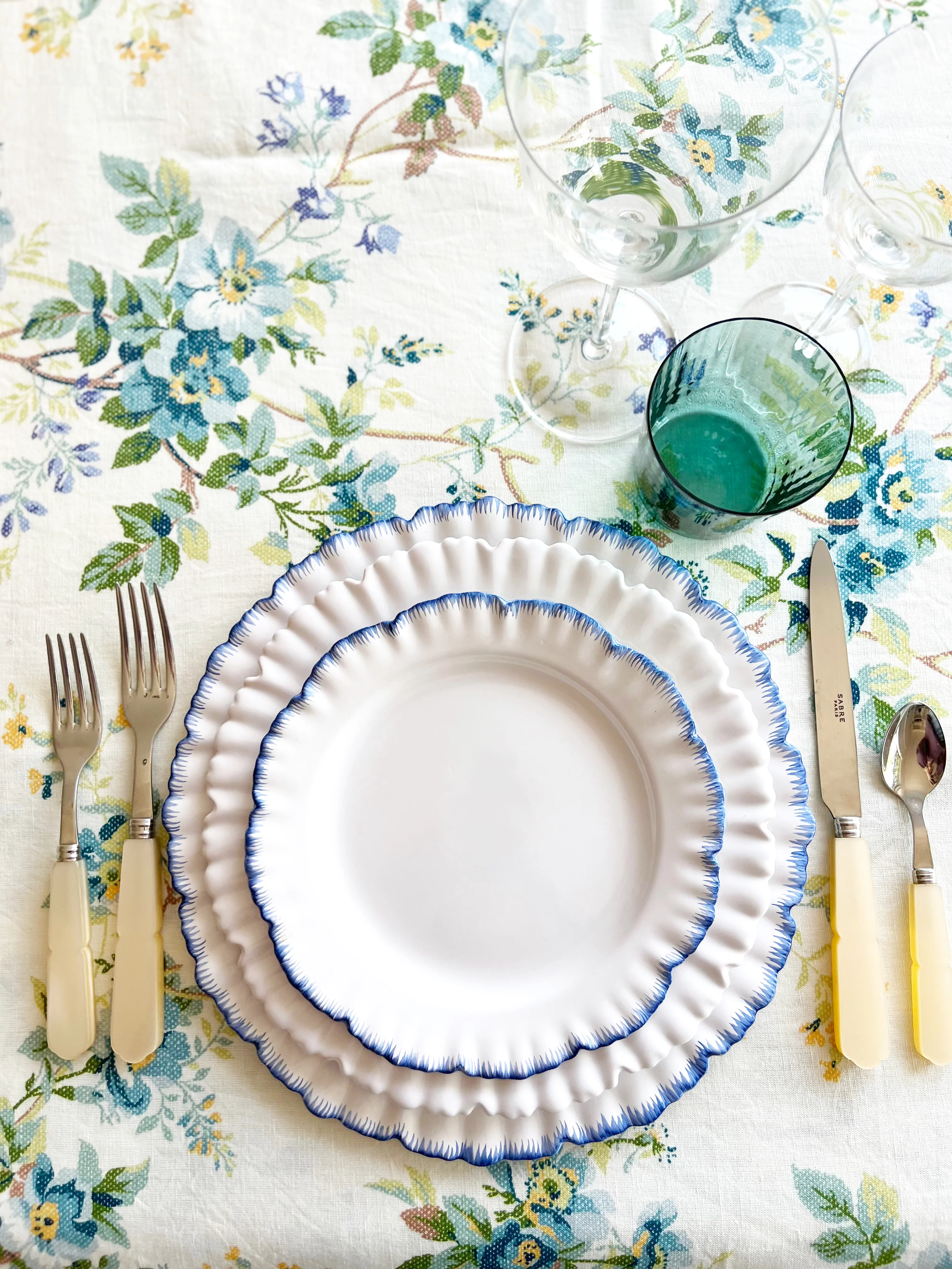 Prima Salad Plate - Muscari Blue S/4 - Image 3