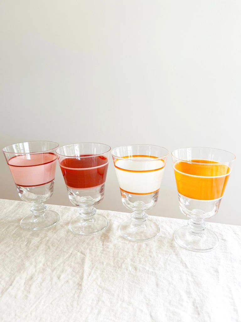 Riera Wine Glass - Peony/Raspberry - S/6 - Image 6