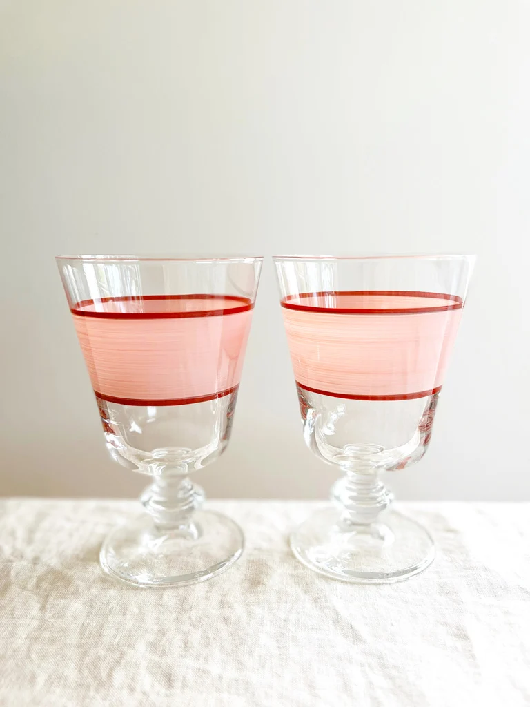 Riera Wine Glass - Peony/Raspberry - S/6 - Image 7