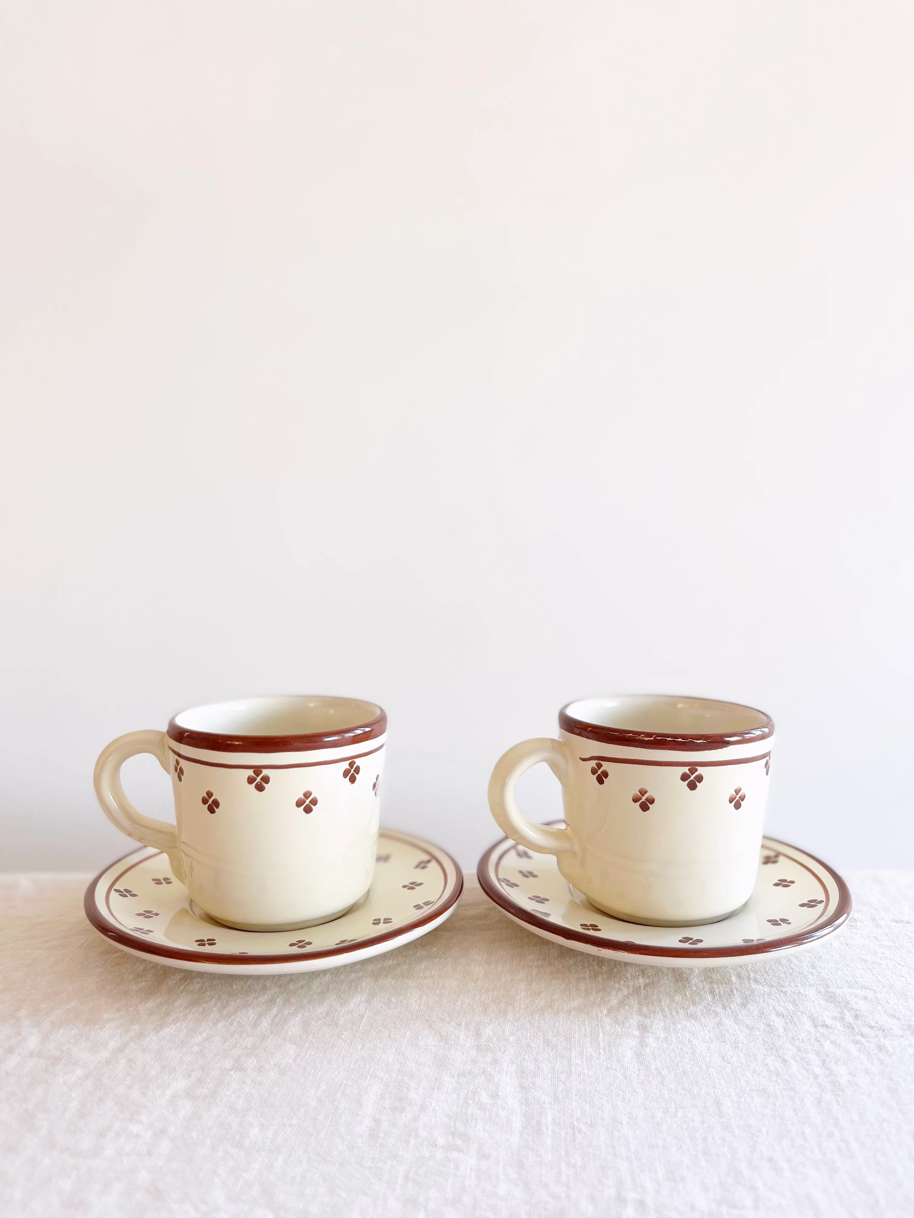 Rigo e Stella Espresso Cup & Saucer - Crema - S/2 - Image 3