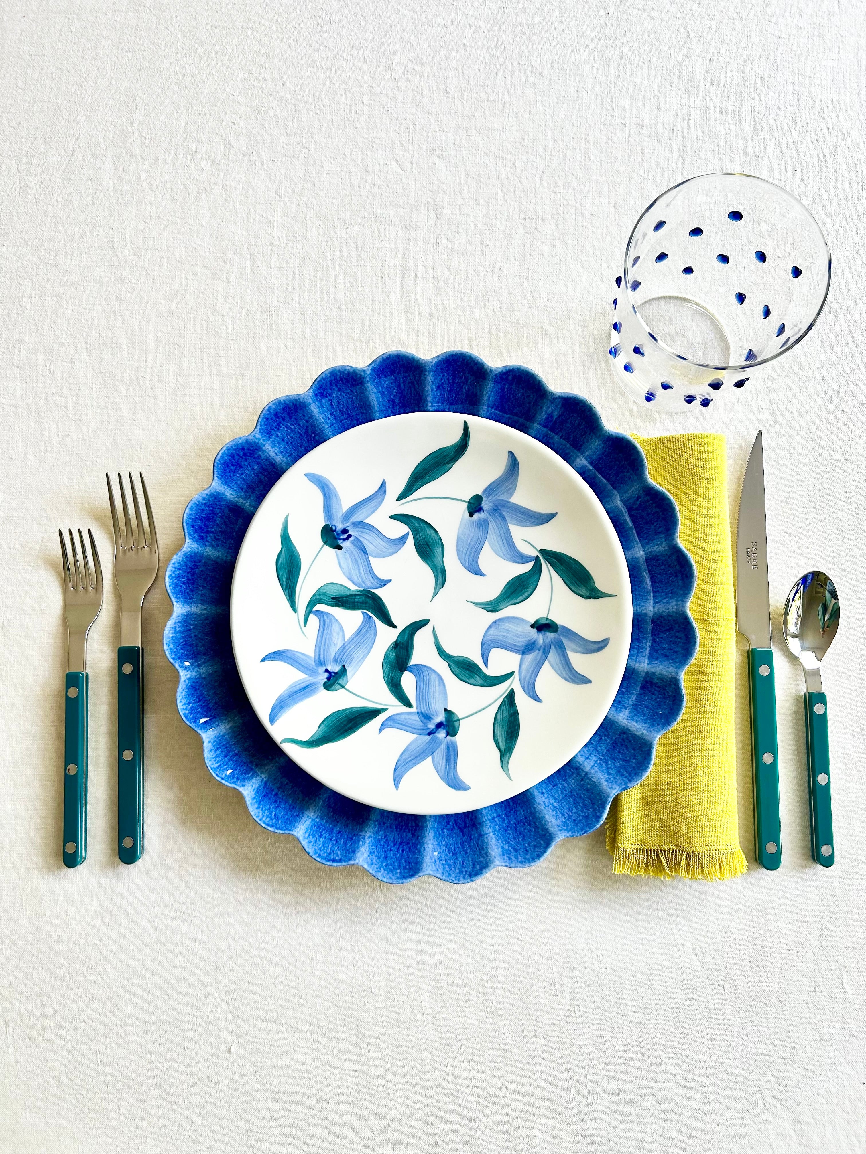 Oyster Dinnerware - Indigo - S/4 - Image 5