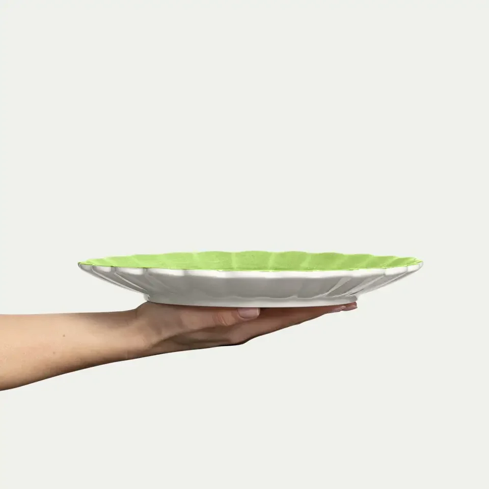 Oyster Dinnerware - Spring Green S/4 - Image 3