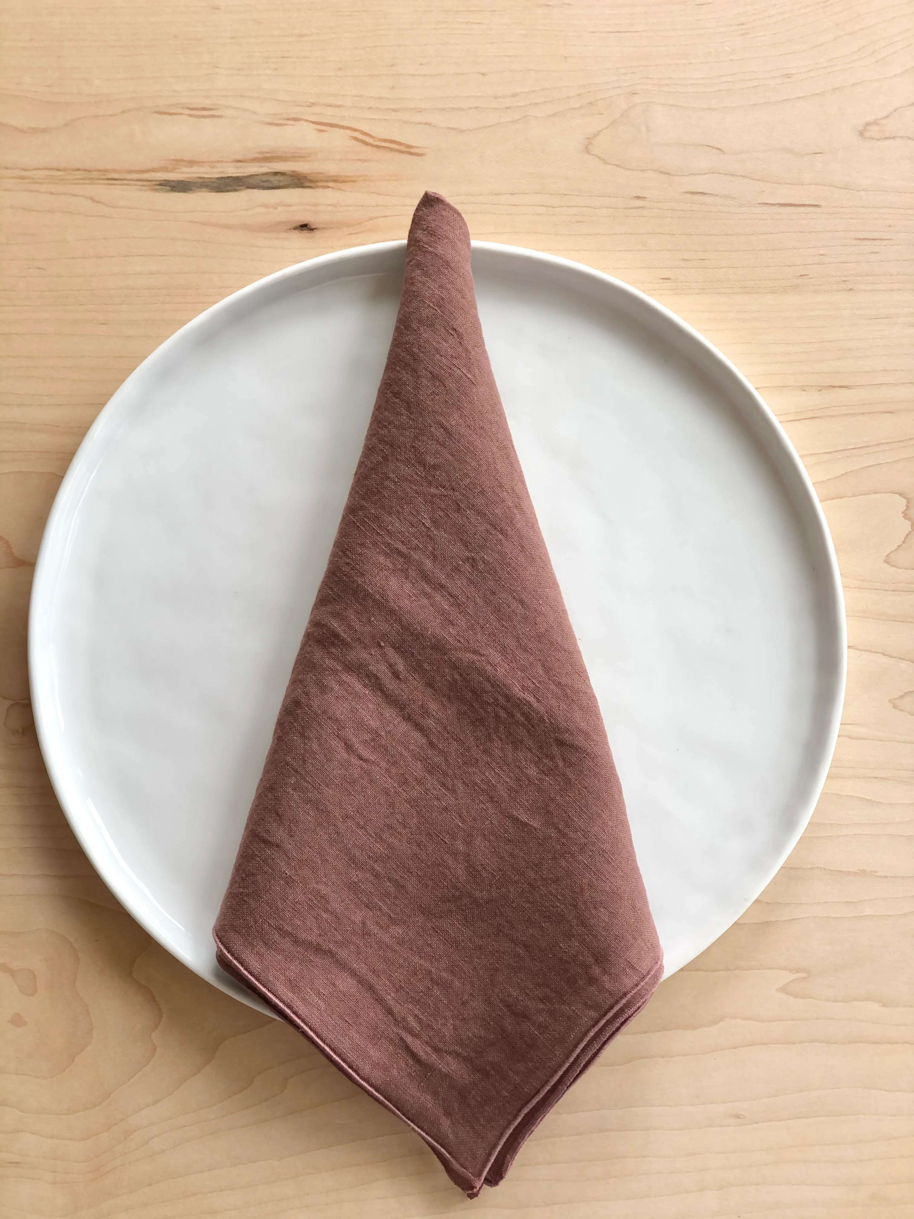 Rolled Edge Shell Napkin- S/4 - Image 2