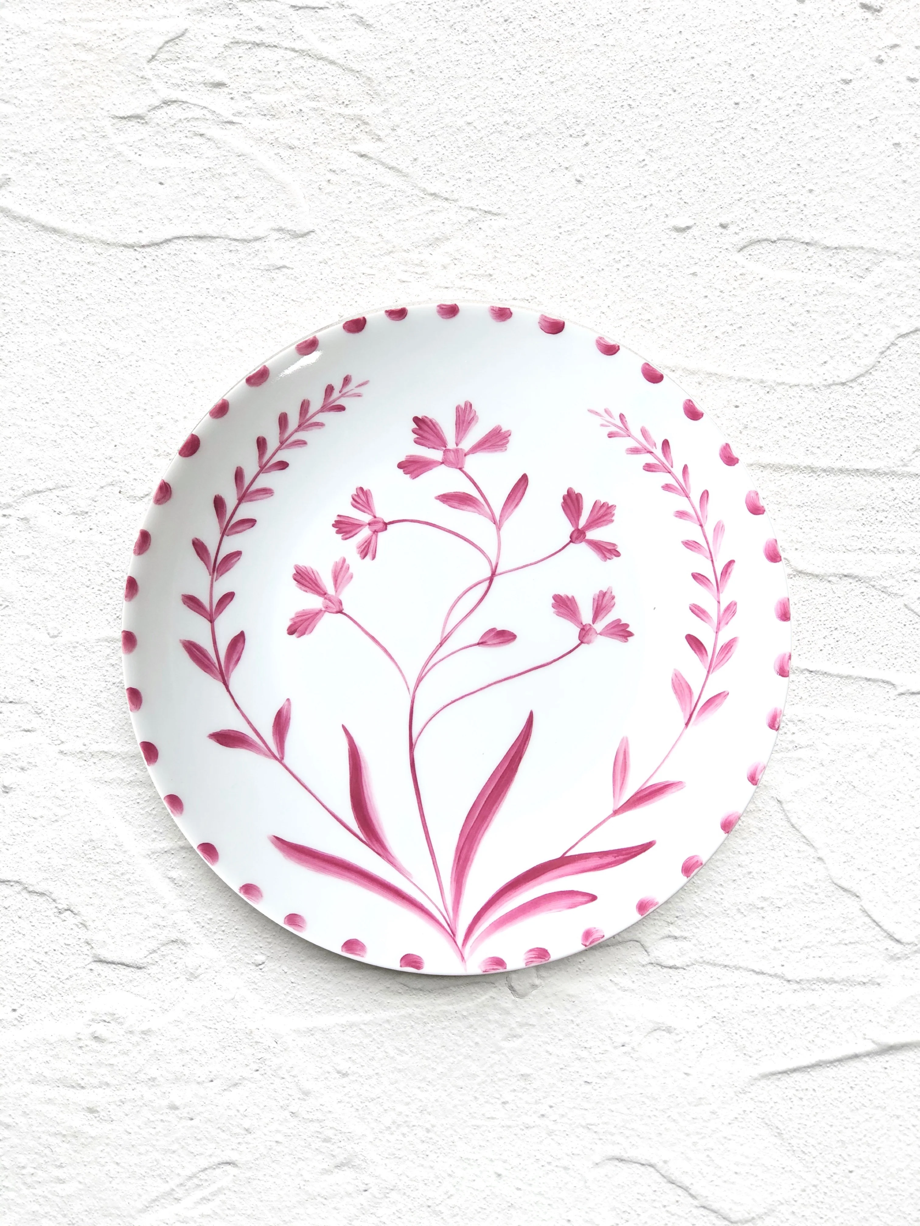 PRE-ORDER - Ruby Bloom Reverse Salad Plate - S/4