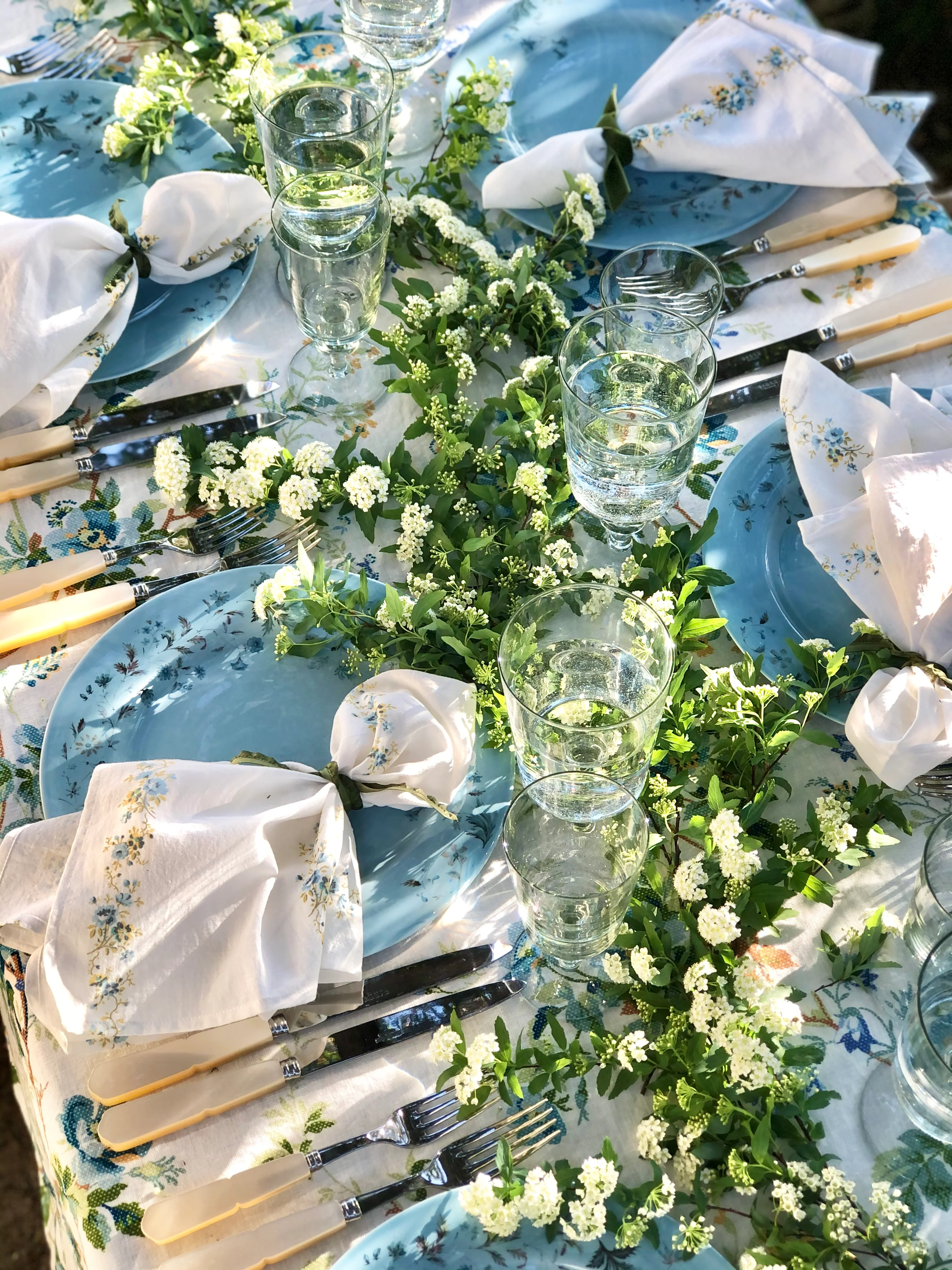 Sirena Blue Opal Salad Plate - S/4 - Image 5