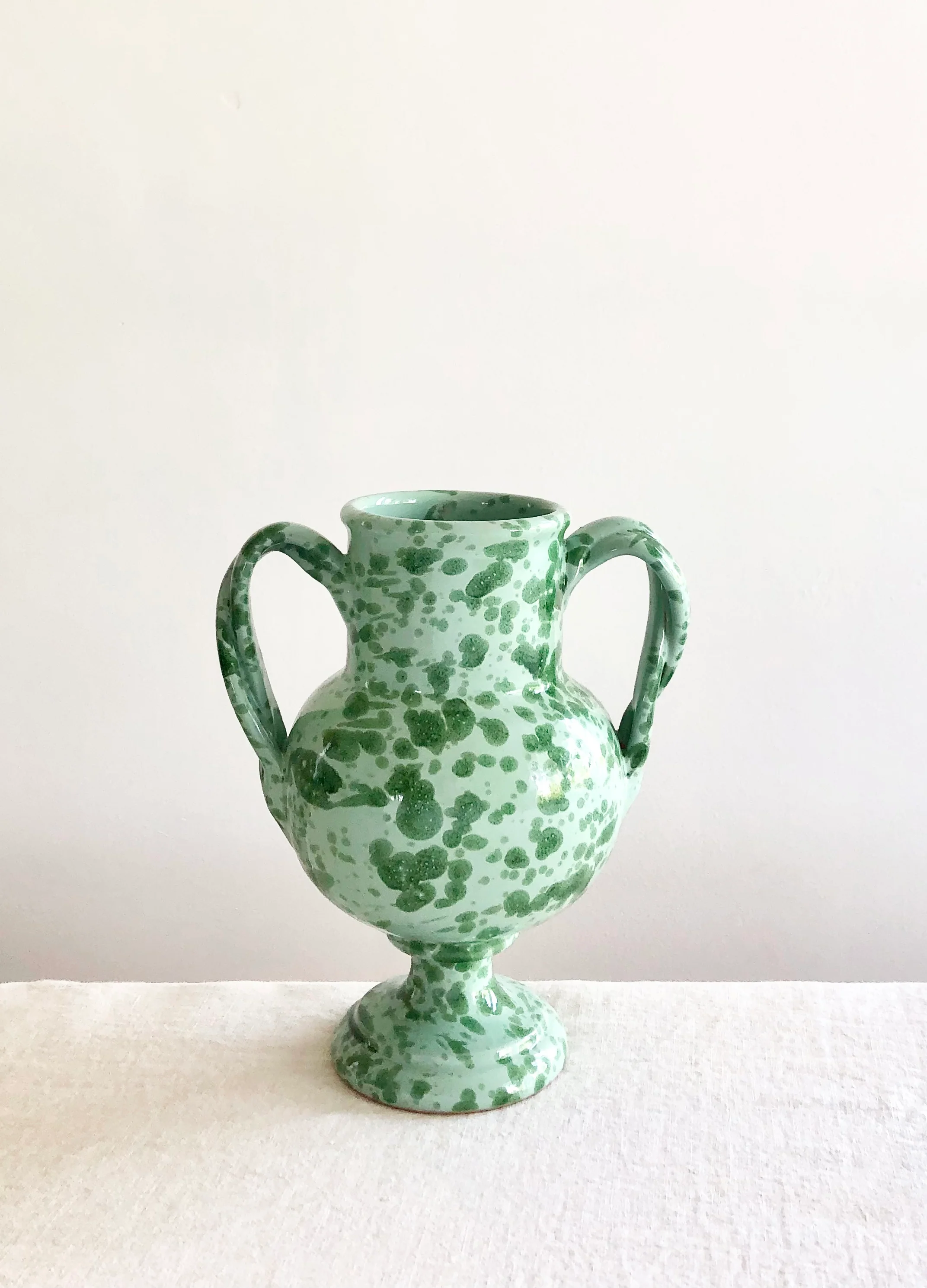 PRE-ORDER - Small Pompeii Amphora Vase - Jade
