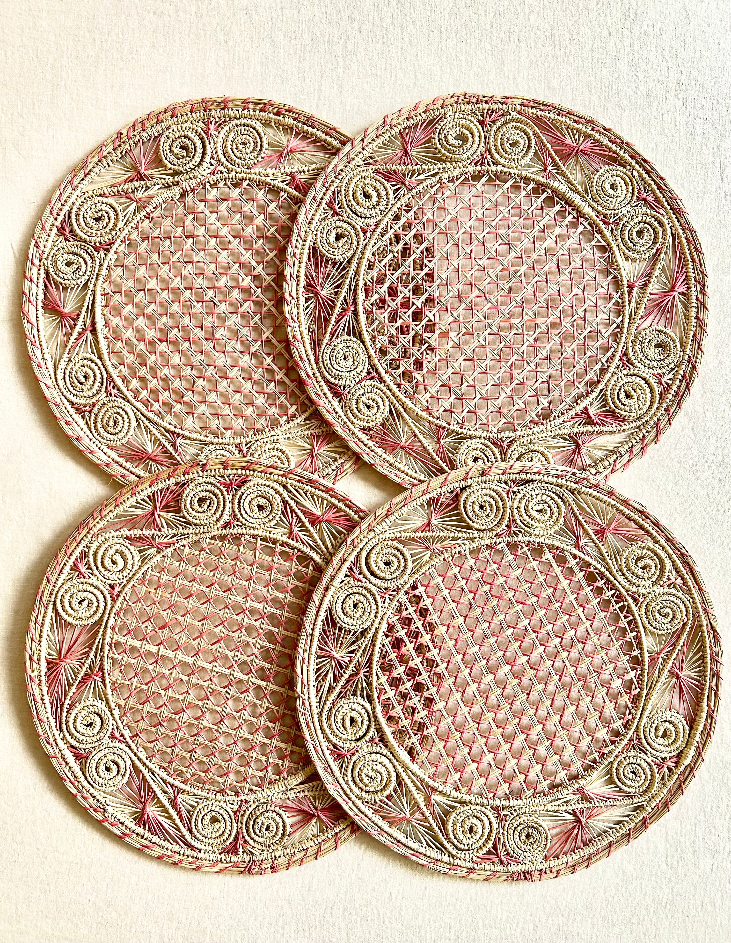 Soleil Charger / Placemat - Pink S/4 - Image 2
