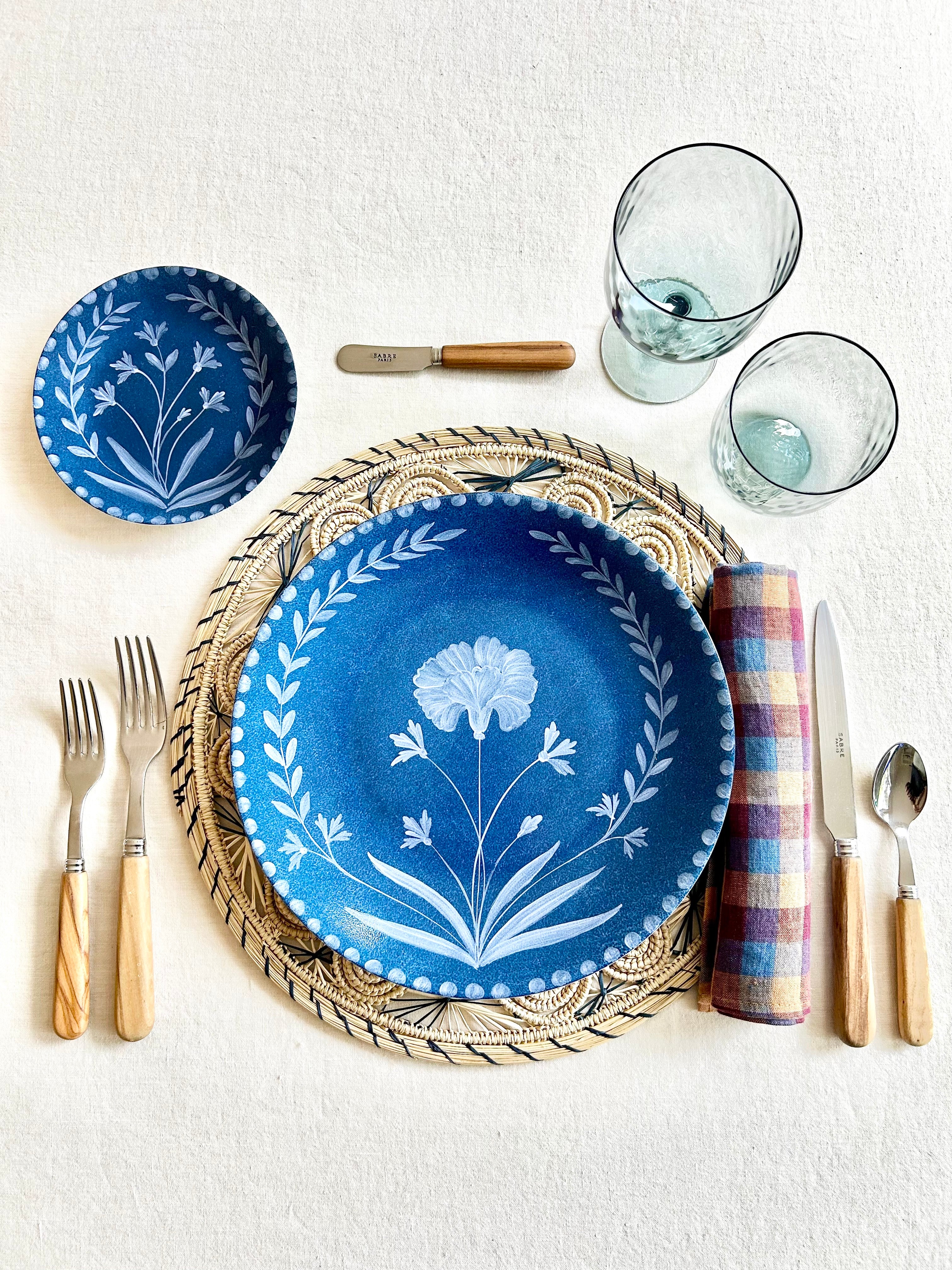 Soleil Charger / Placemat - Azure Blue S/4 - Image 3