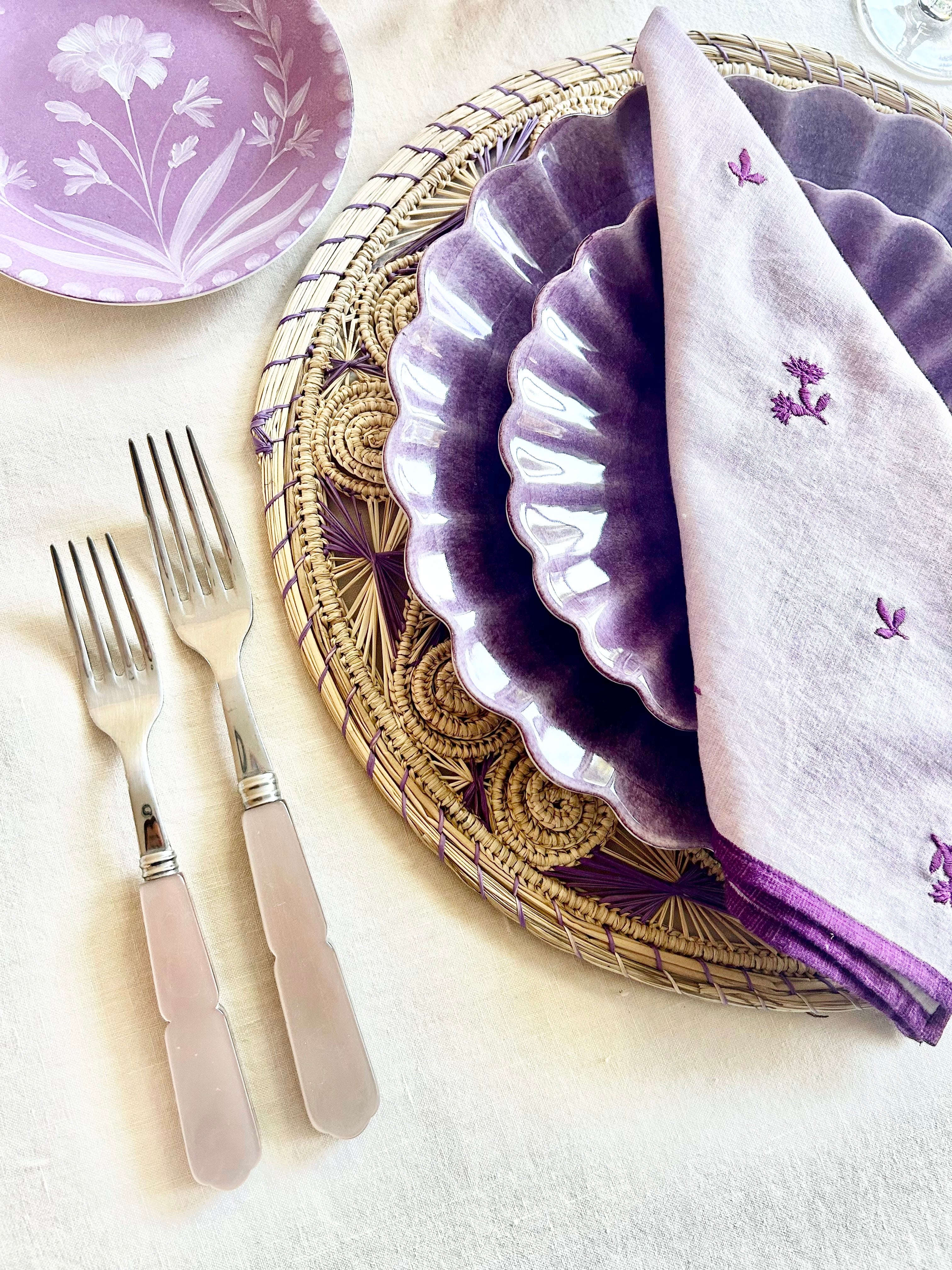 Soleil Charger / Placemat - Lavender  S/4 - Image 3