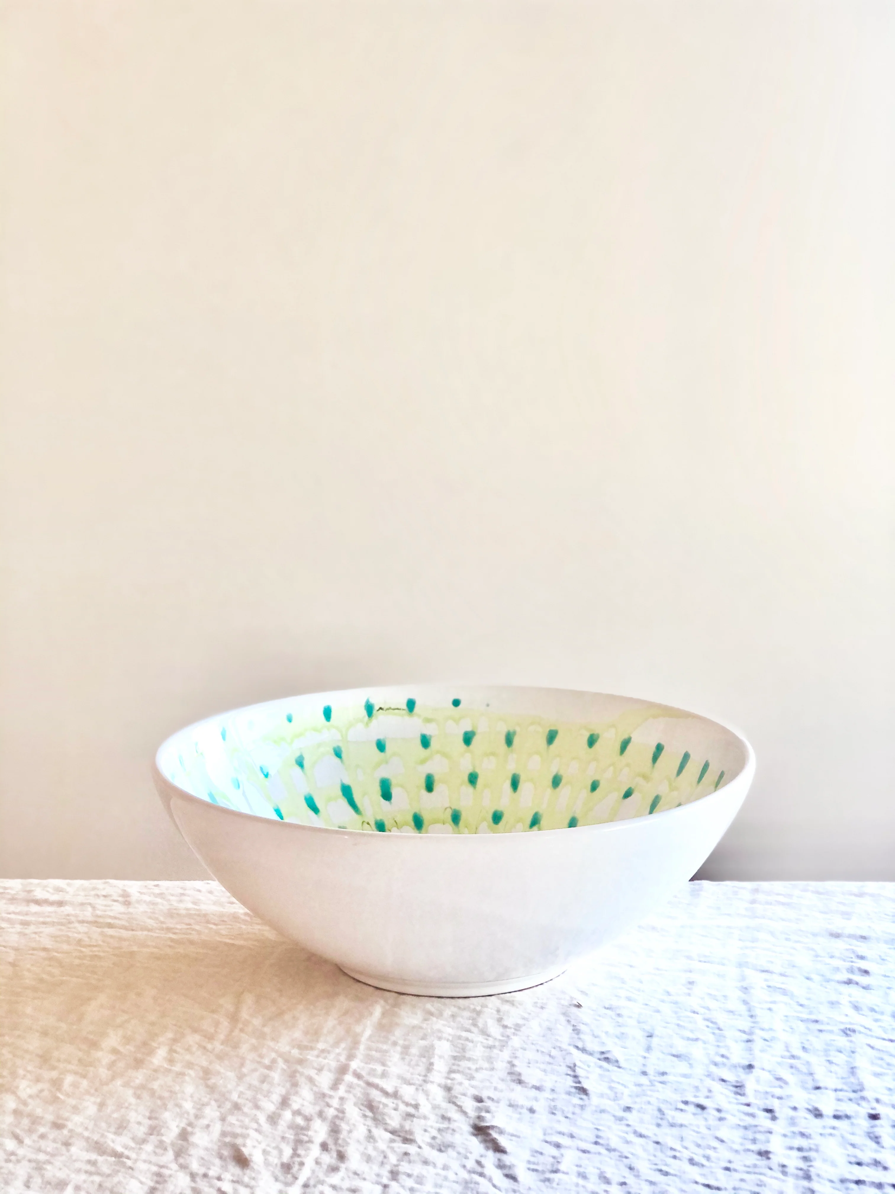 Spiral Serving Bowl - Neon  13"