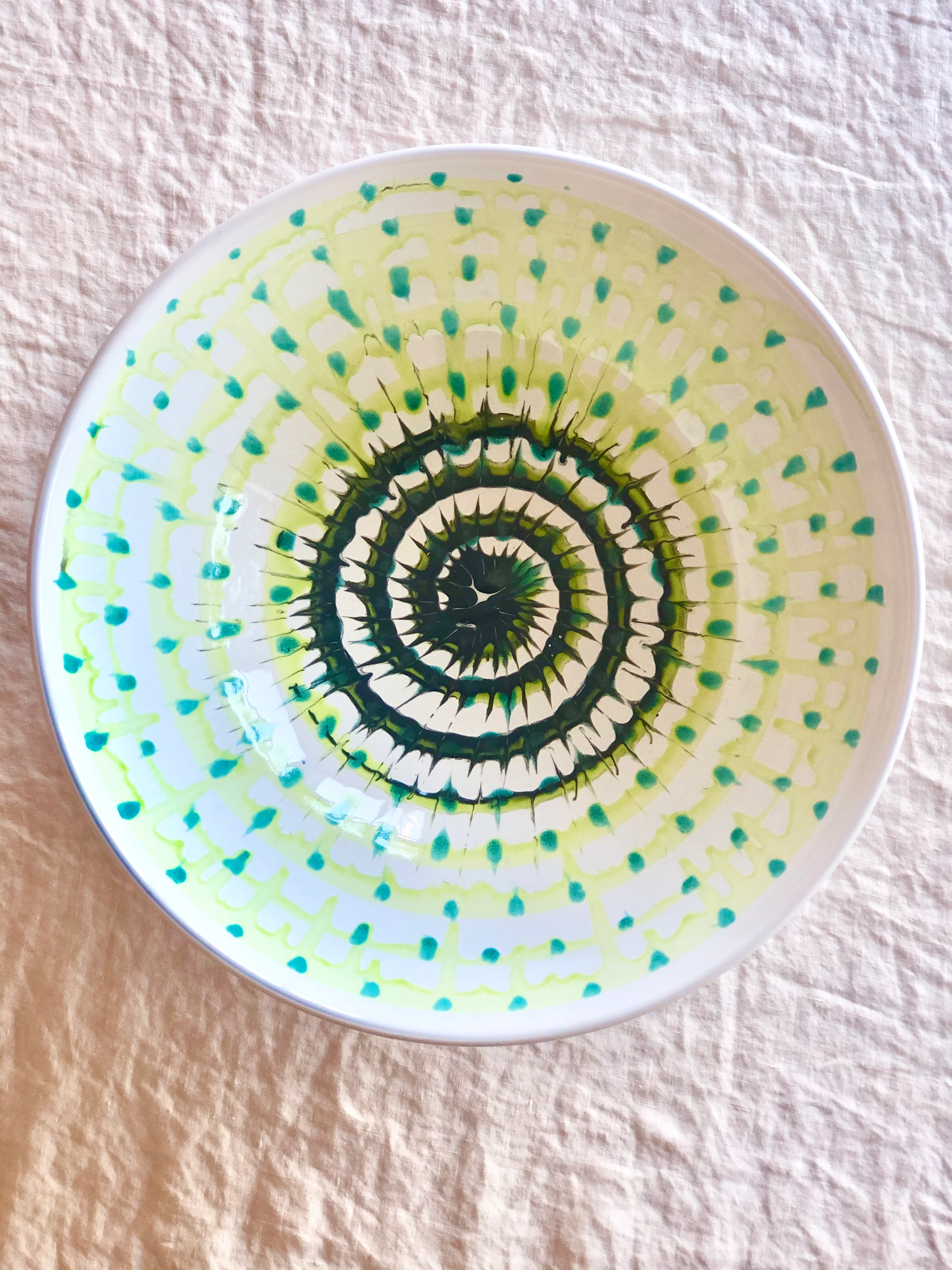 Spiral Serving Bowl - Neon  13" - Image 3
