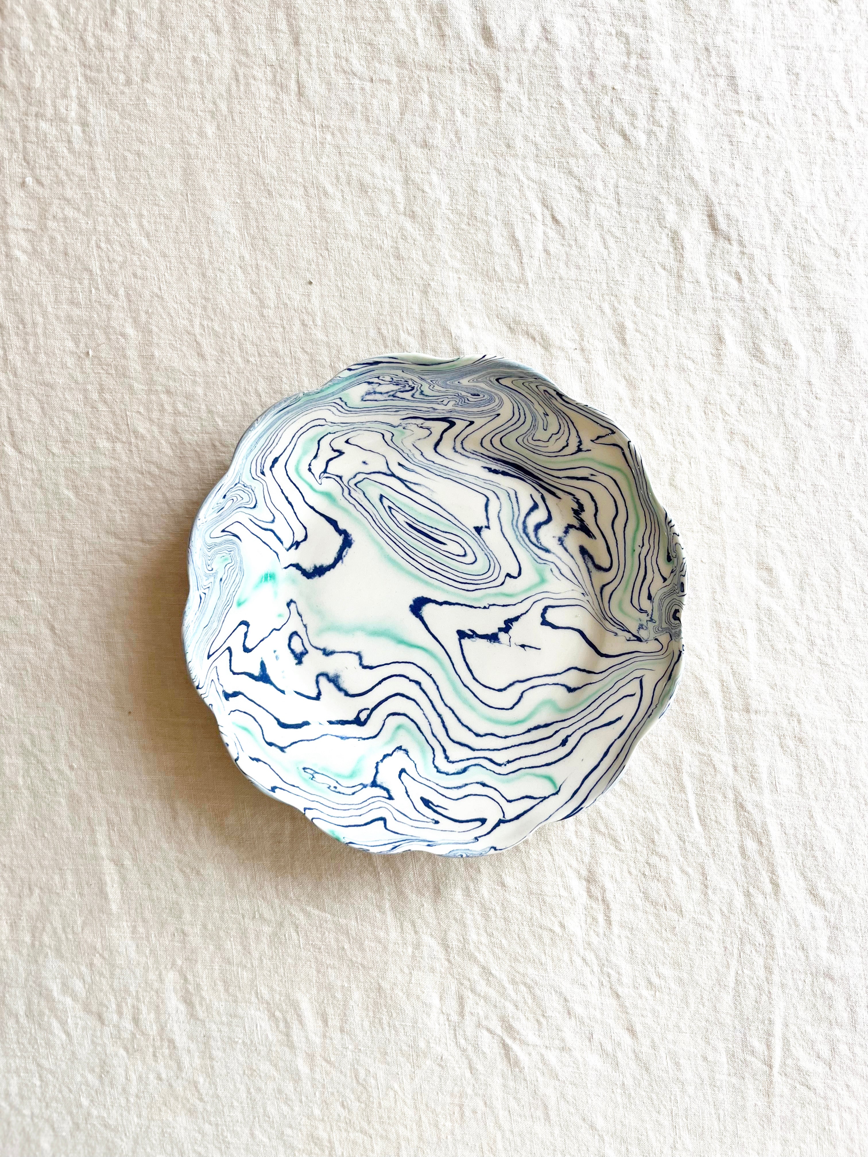 Terre Mêlée Scalloped Salad Plate - Pacifica - Image 4